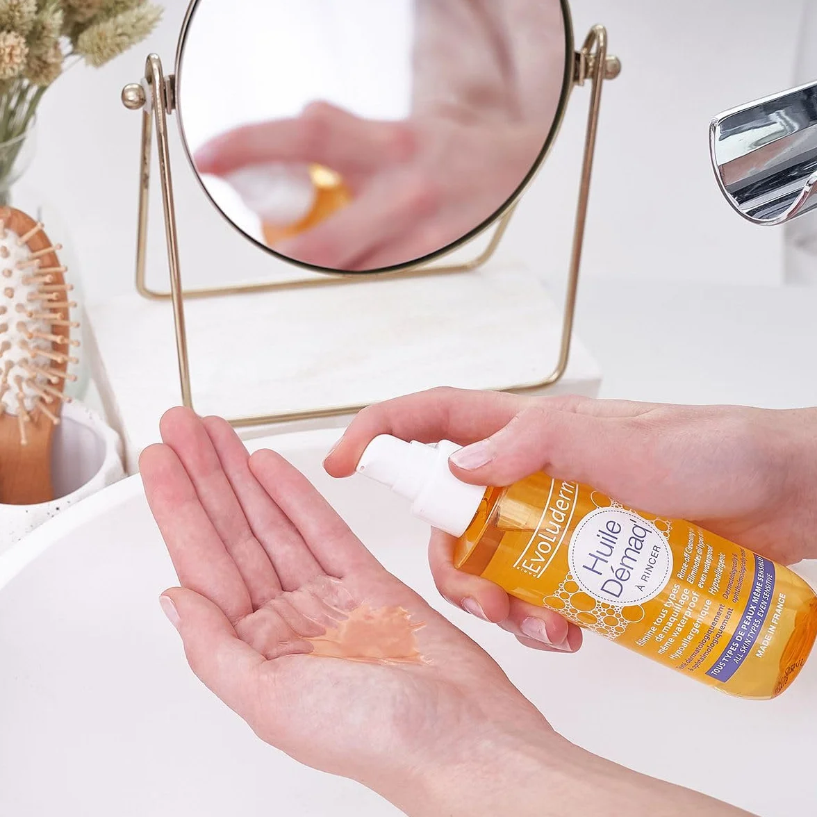 Huile Démaq' EVOLUDERM 150 ml Ingrédients d'Origine Naturelle Végan Fabrication Française