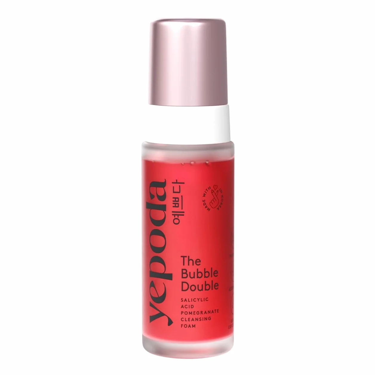 Yepoda The Bubble Double mousse nettoyante exfoliante douce 120 ml