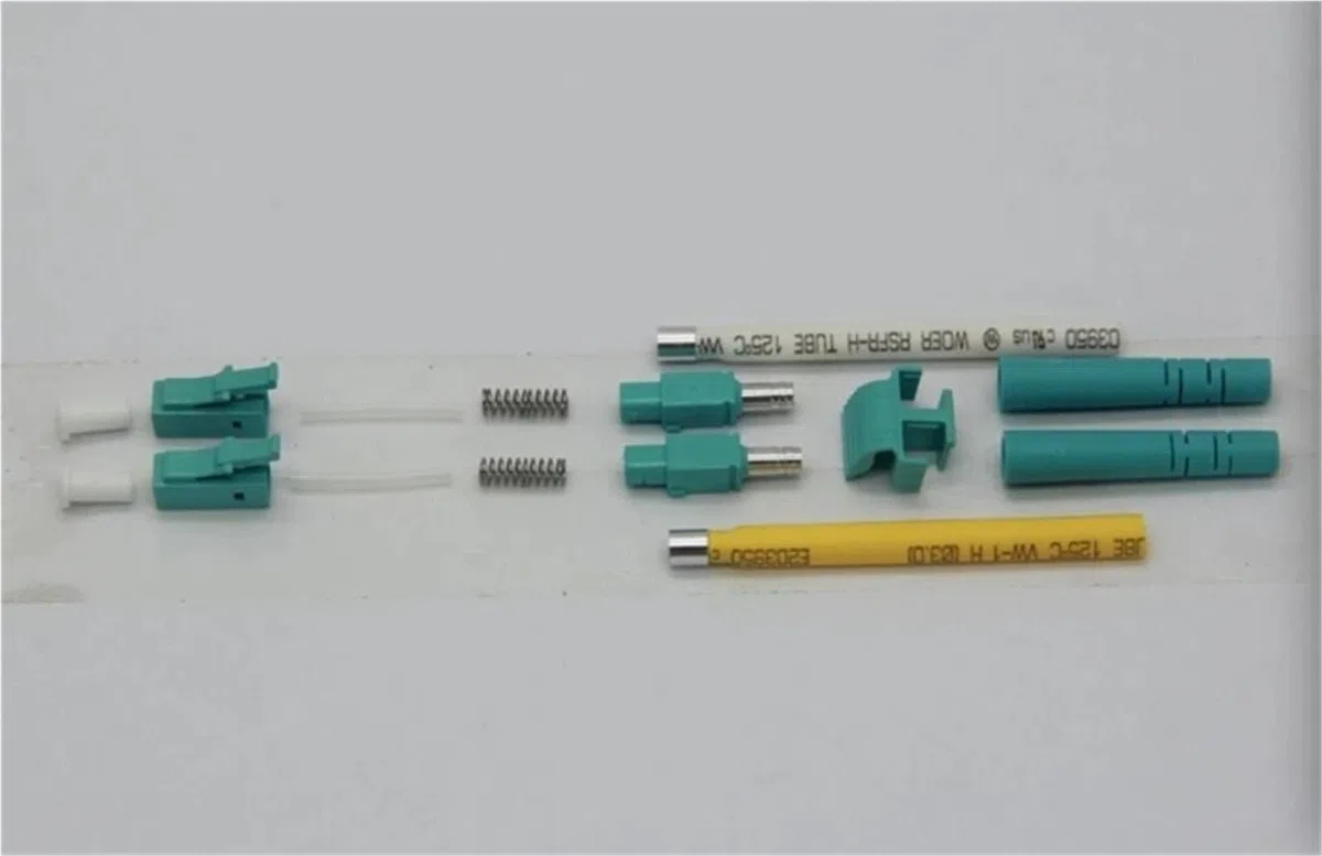 Kits de connecteurs Duplex LC OM3 OM4 SM MM A sans Embout Connecteur Fibre Optique LC Rose Vert 200 pièces(SM Blue 2.0mm)