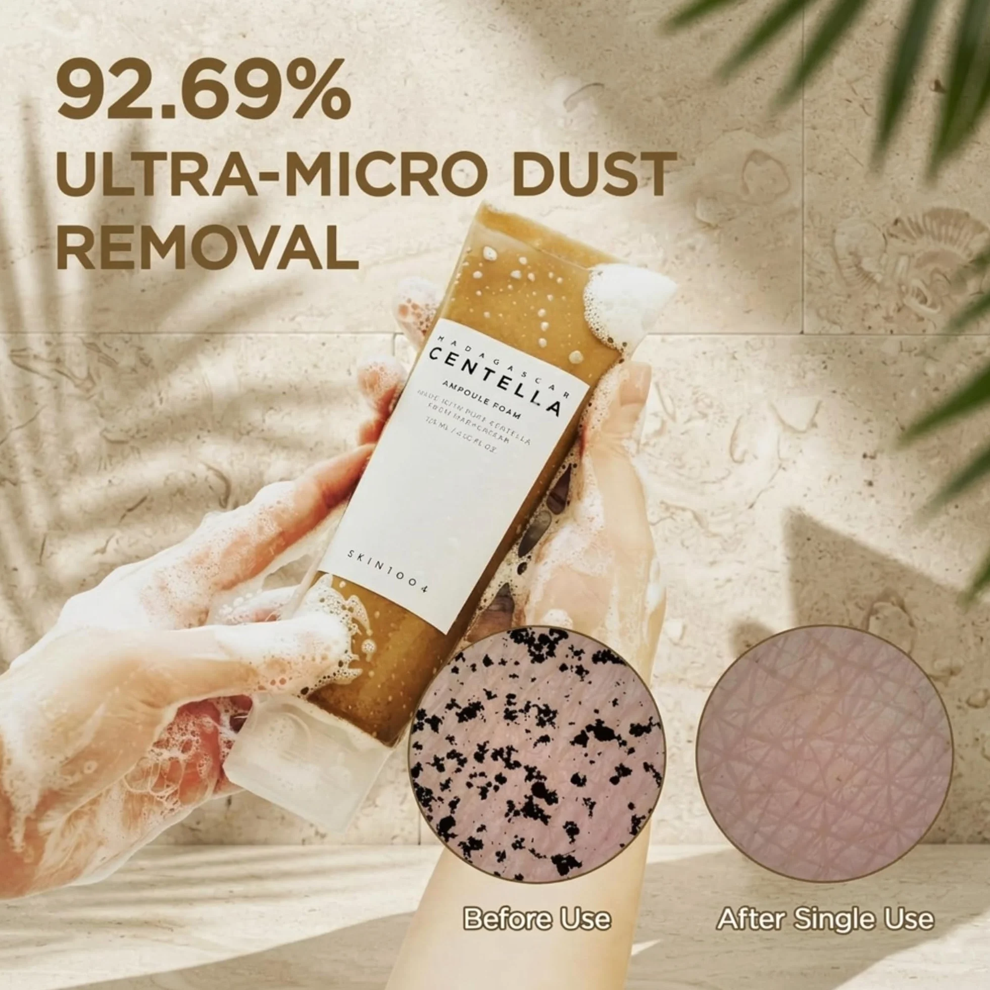 SKIN1004 Madagascar Centella Double Nettoyage Huile Démaquillante 200 ml Mousse Nettoyante 125 ml Routine Coréenne Peaux Sensibles