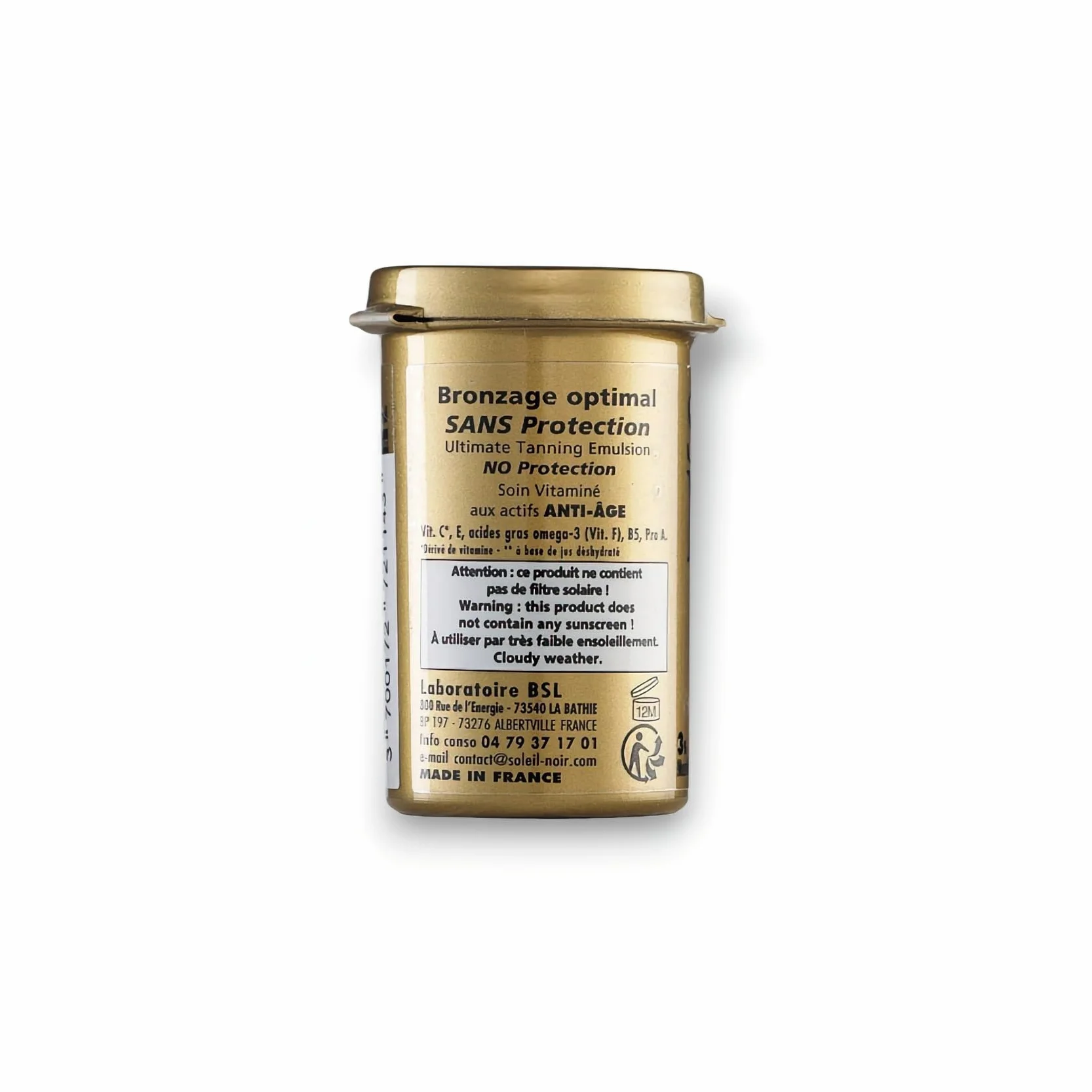 Soleil noir crème vitaminé bronzage intense 20ml