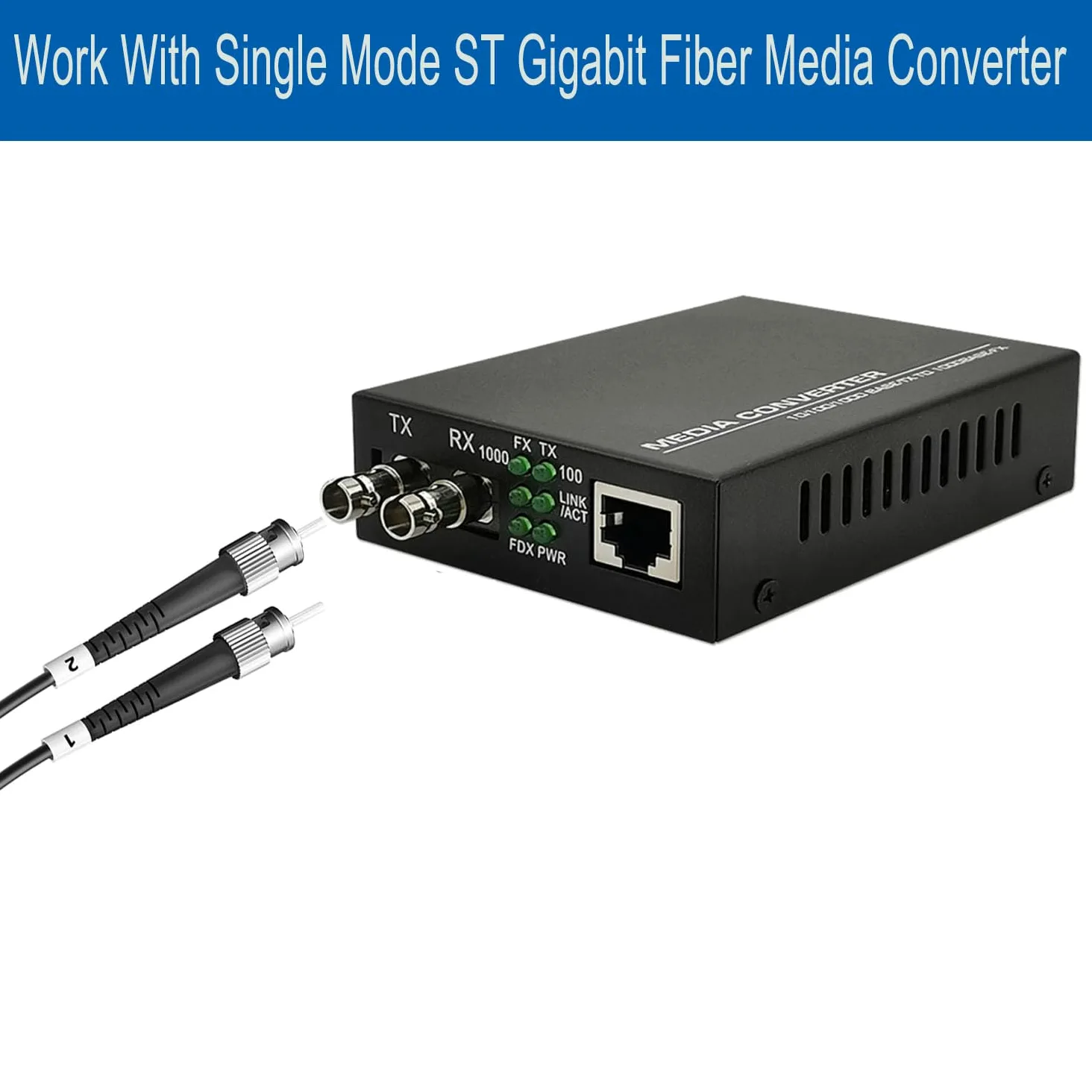 Câble de raccordement en fibre optique blindée extérieur ST vers ST 75 m, câble à fibre optique duplex monomode industriel à enfouissement direct en TPU, câble Internet optique OS2 9/125um OD-5 mm,