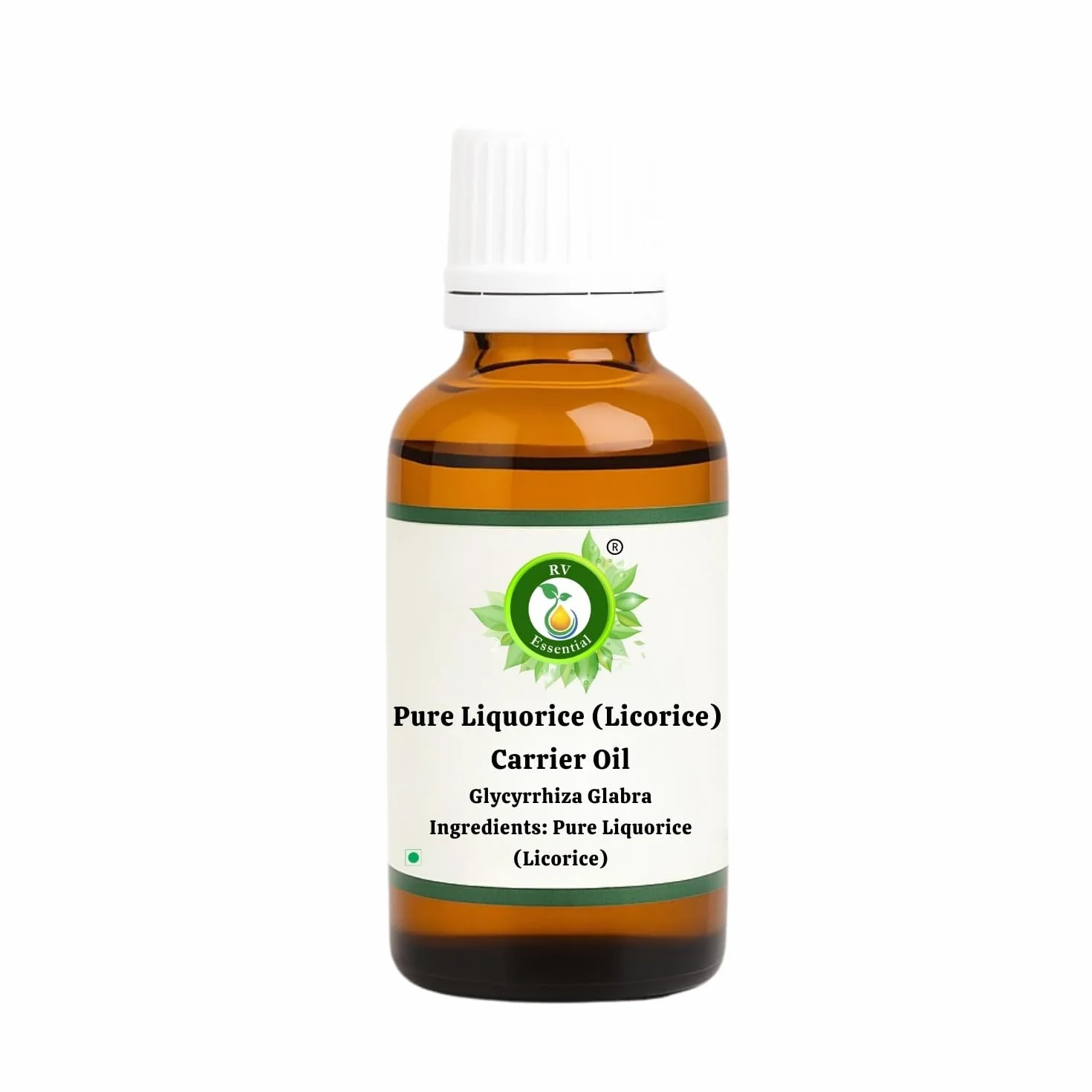 R V Essential Huile Porteur Pure Réglisse 10ml - Glycyrrhiza Glabra 100% Pure Carrier Oil
