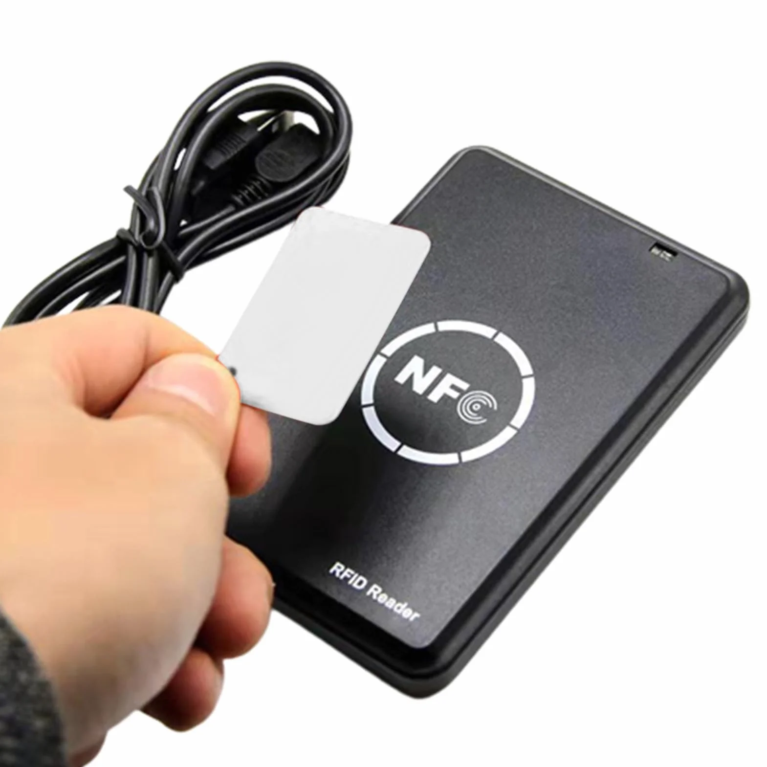 Greensen Lecteur/Écrivain NFC 13.56MHz 125KHz, Duplicateur de Cartes à Puce