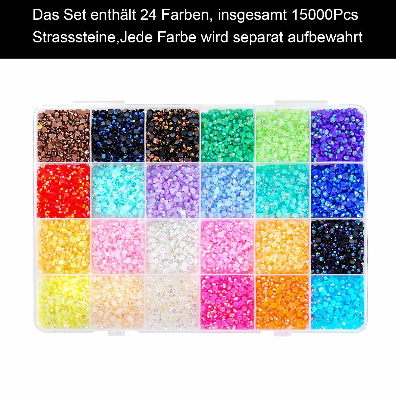 Kit Bedazzler 19 200 strass pour ongles, pierres 3 mm, pince et stylo, décoration ongles (4 mm)