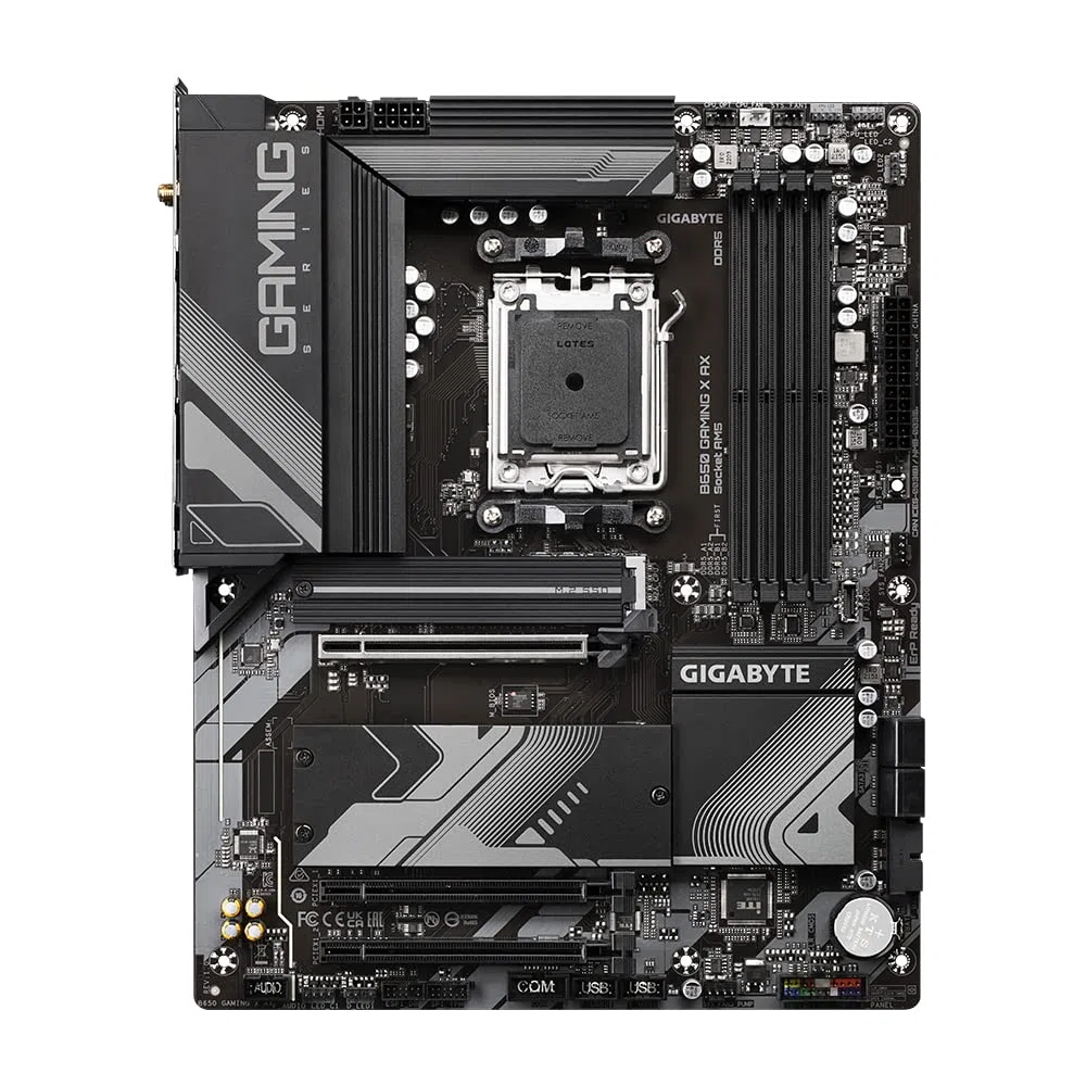 GIGABYTE B650 Gaming X AX Carte mère - Compatible avec Les processeurs AMD Série 9000, VRM numérique 8+2+2 Phases, jusqu'à 8000 MHz DDR5 (OC), 1xPCIe 5.0 + 2xPCIe 4.0 x4 M.2, Wi-FI 6E, LAN 2.5GbE