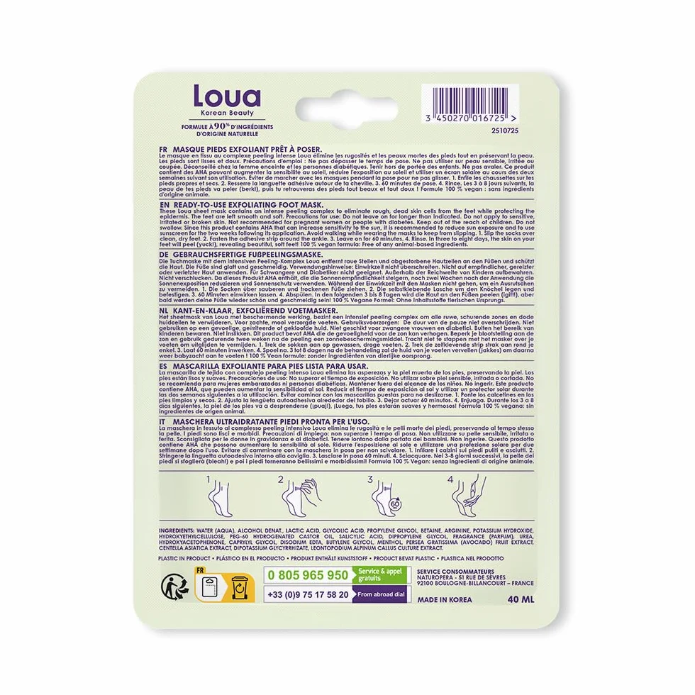 Masque Pieds Exfoliant K Beauty Beauté Coréenne Pieds Lisses