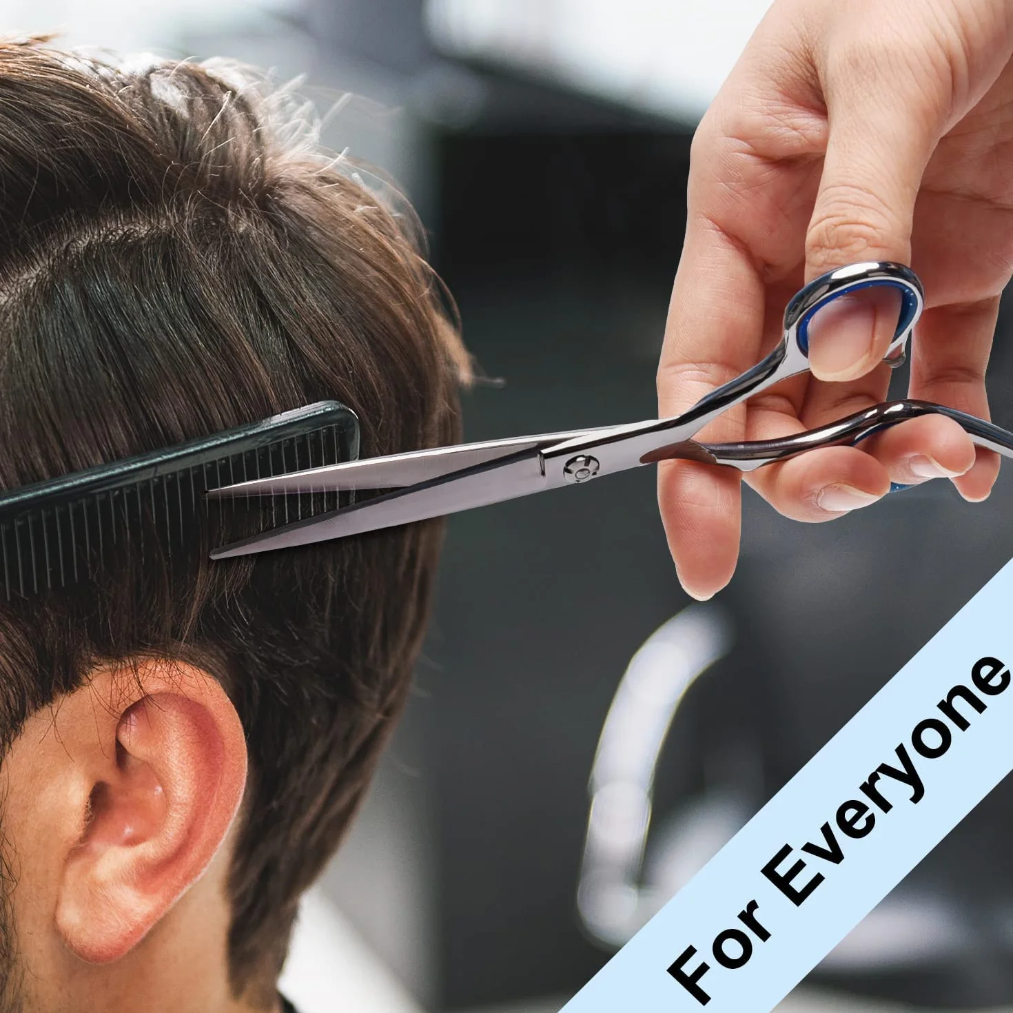 Ciseaux de coiffure Ulg Extra Sharp 16,5 cm acier inoxydable japonais repose-doigt amovible