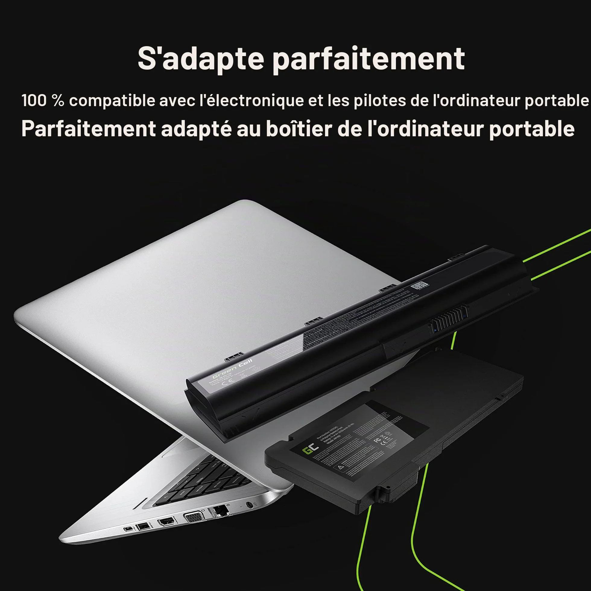 Green Cell Batterie HS04 HSTNN-IB7B HSTNN-LB6V 807957-001 pour HP 250 G4 G5 255 G4 G5 240 G4 G5 245 G4 G5 246 G4 256 G4 340 G3 346 G3 348 G3 PC Portable (2200mAh 14.6V)