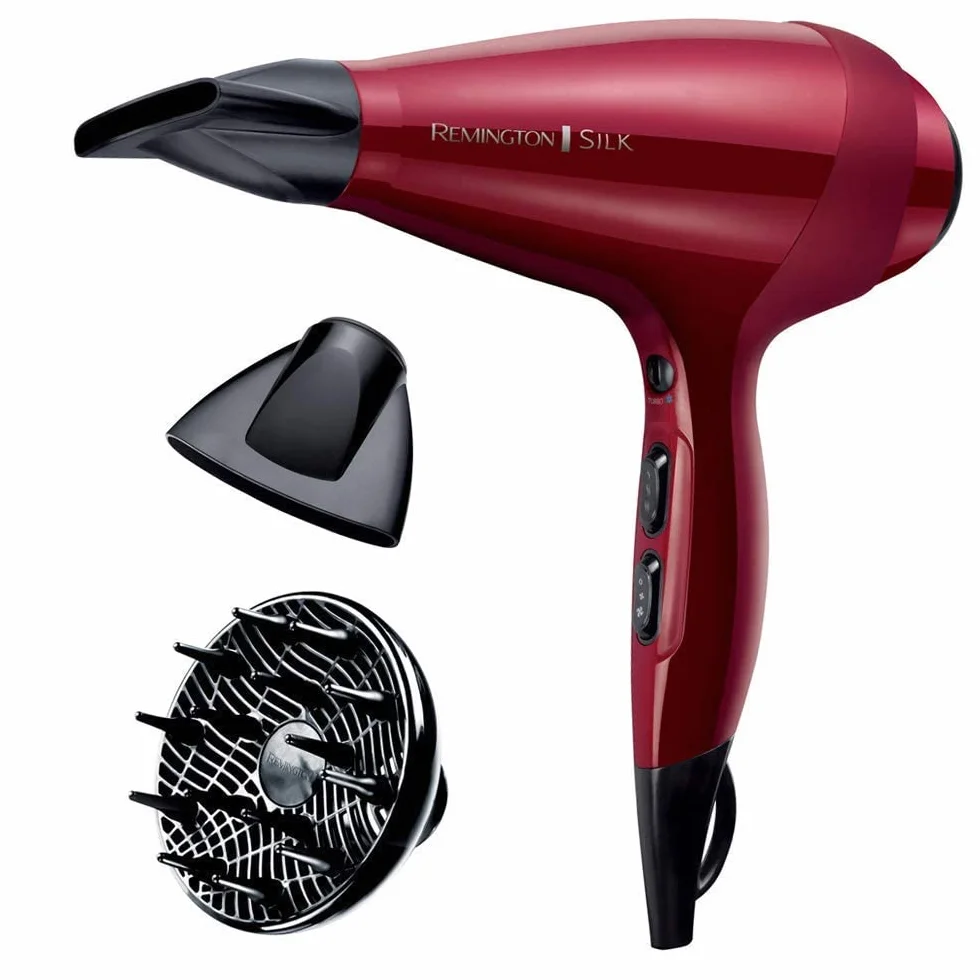 Remington Sèche-cheveux Professionnel Silk 2400W Turbo 140 km/h Ionique Céramique AC9096