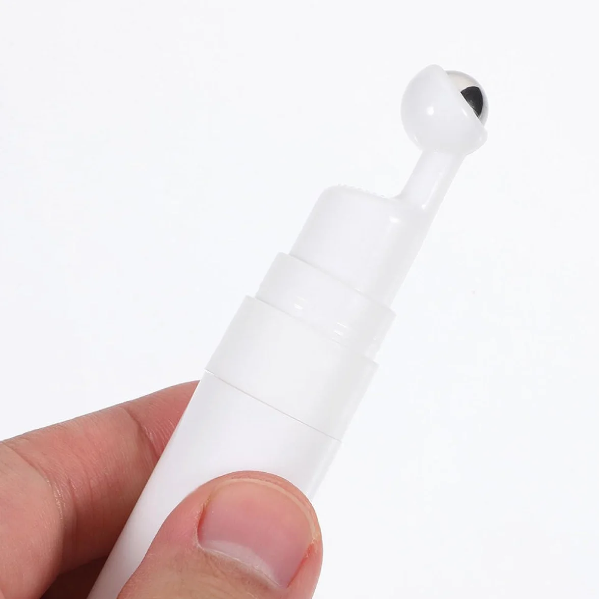 Flacon Roll-On Vide à Bille pour Sérums Contour des Yeux, Applicateur Rechargeable 15 Ml