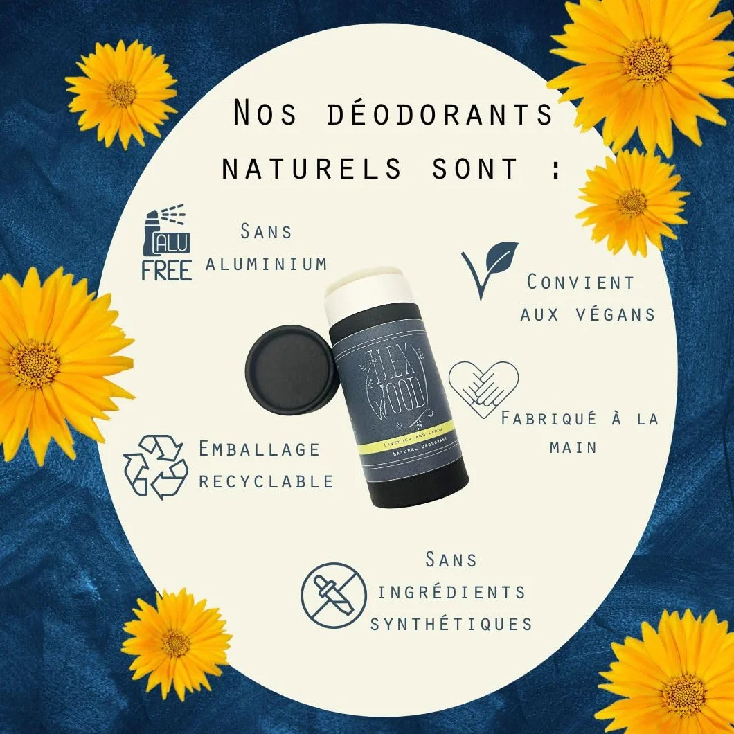 Déodorant naturel boisé au patchouli épicé 70 ml tube en carton écologique
