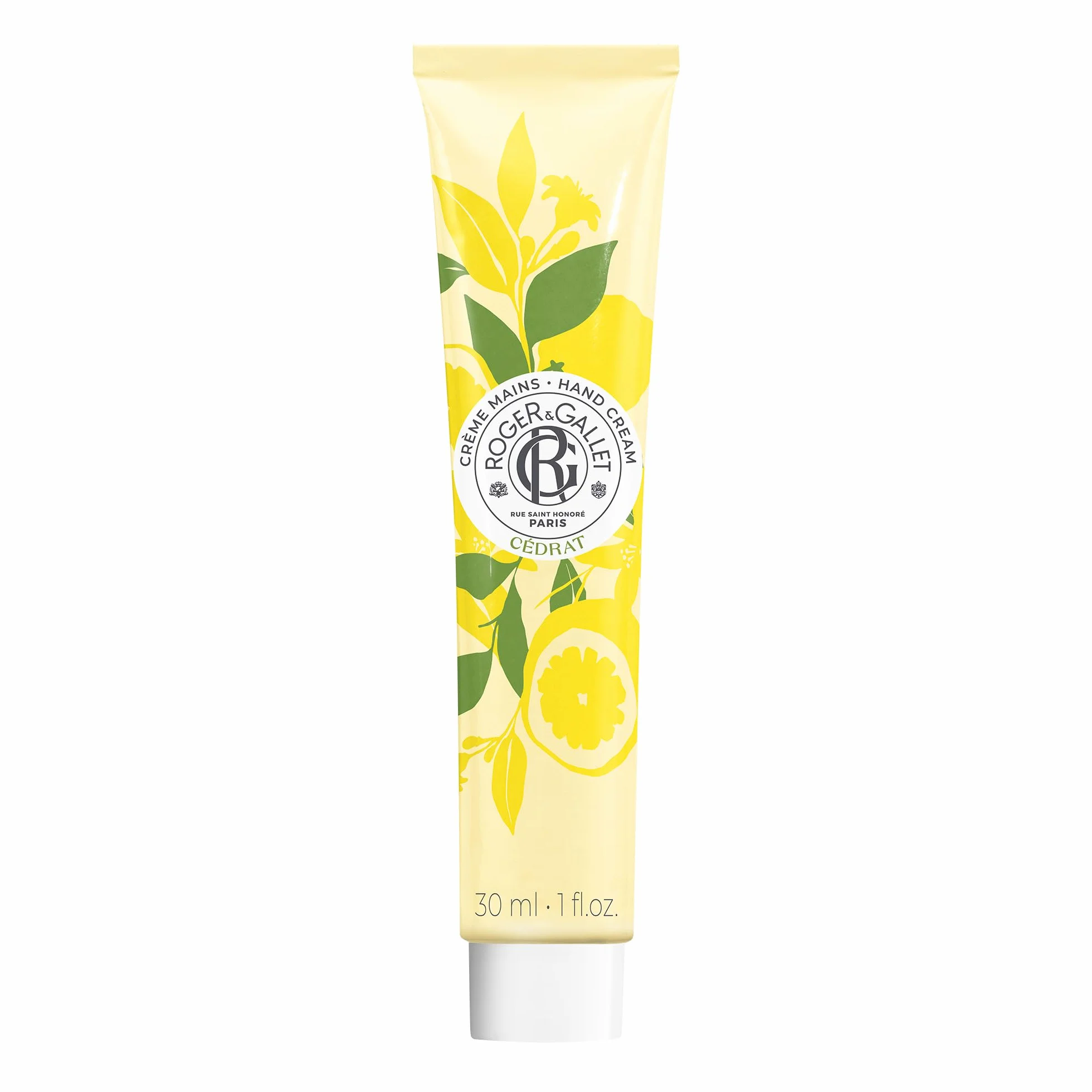 Roger&Gallet Crème Mains Bienfaisante Cédrat 30ml - Parfumée et Nourrissante