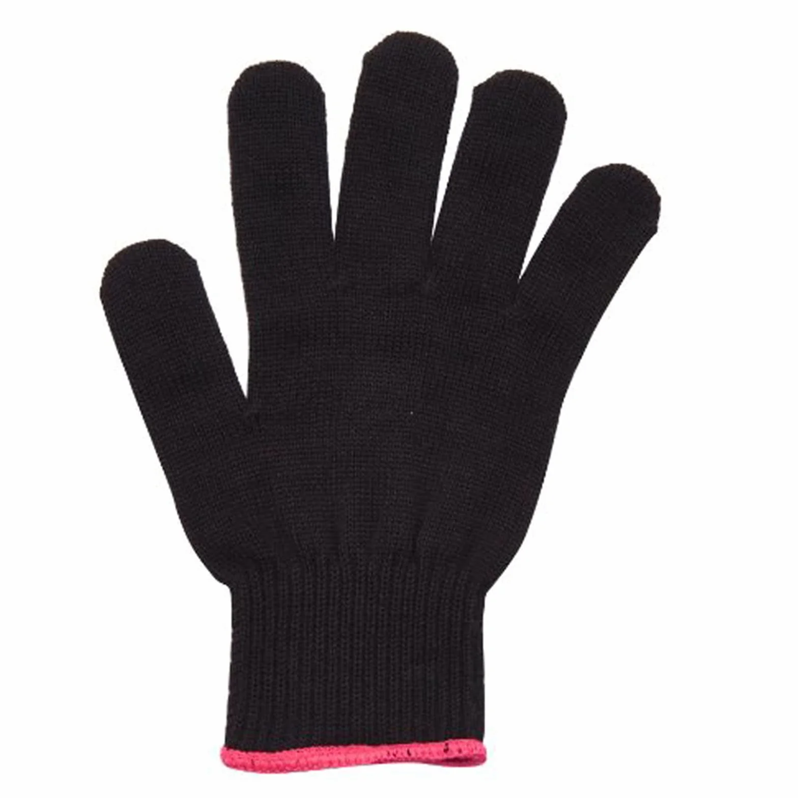 Gant de Protection Contre La Chaleur Professionnel Anti-Chaleur Coiffure Cheveux 1 Pièce Noir