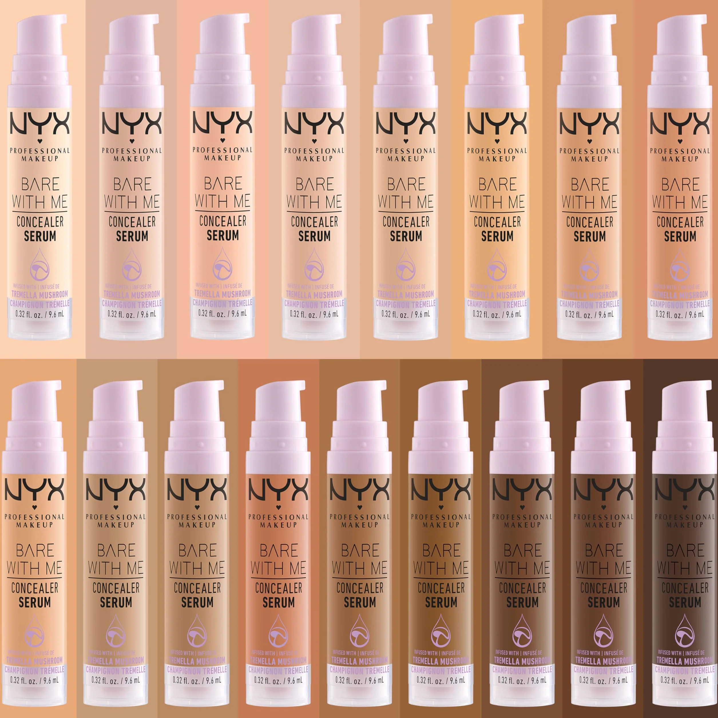 NYX Professional Makeup Anti-Cernes Sérum Correcteur Bare With Me, Fini Naturel, Couvrance Moyenne, Teinte Vanilla 03