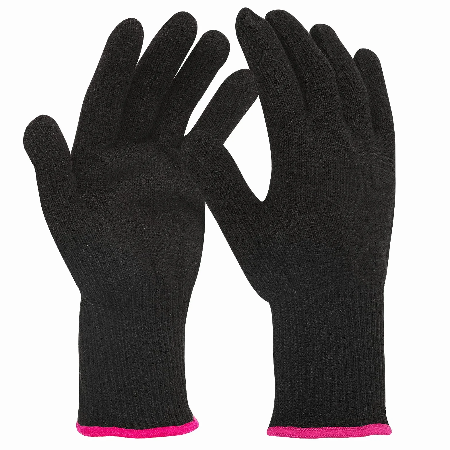 Gants de coiffage professionnels résistants à la chaleur pour fer à friser, lot de 2