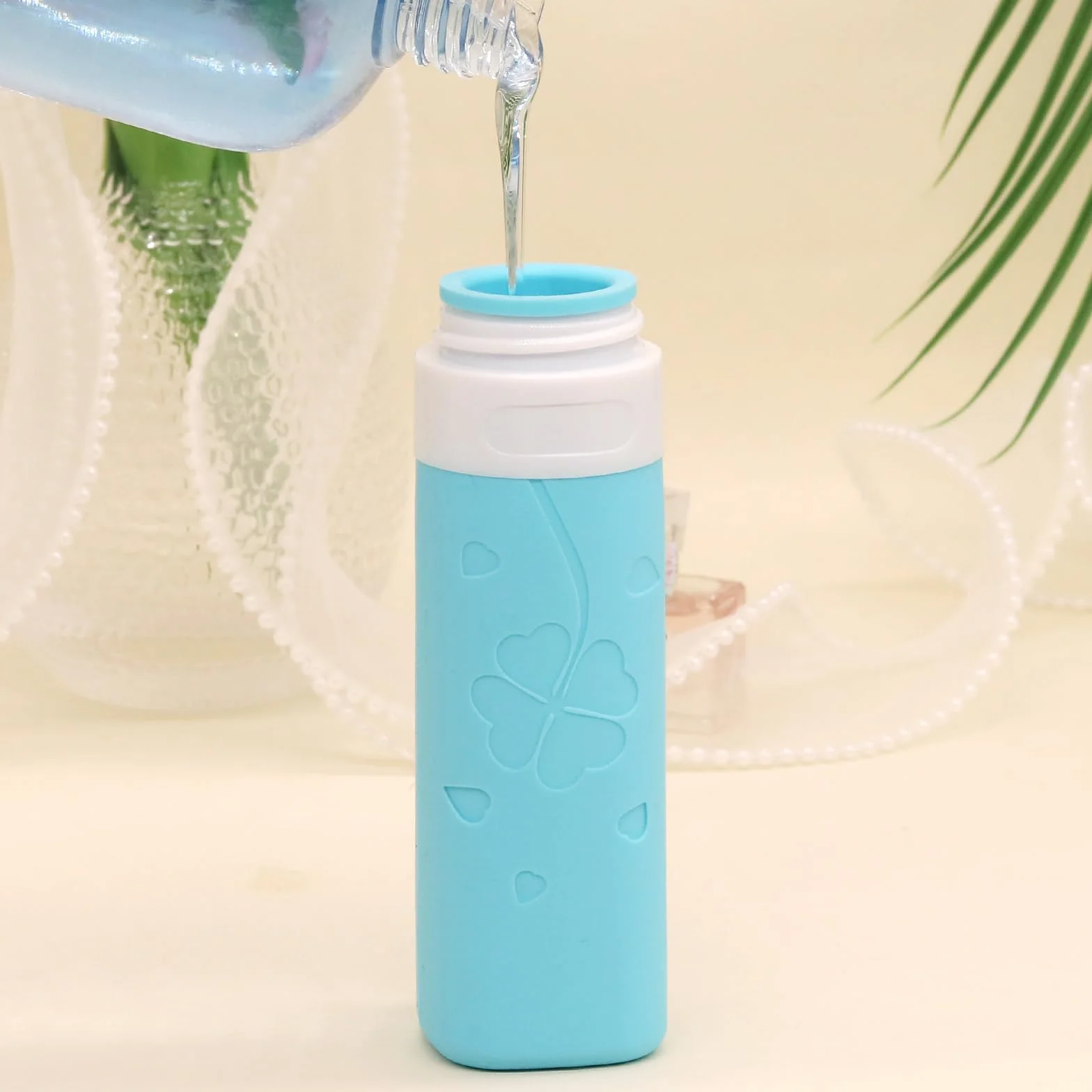 Flacons de Voyage Avion TSA Approuvé Lot de 12 Récipients en Silicone Étanches Rechargeables