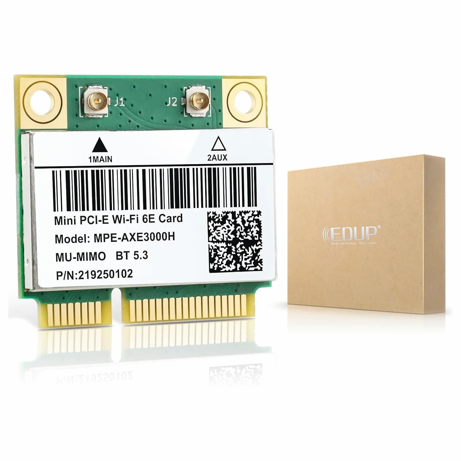 AX210HMW Carte WiFi 6E pour ordinateur portable Mini interface PCIE, module sans fil tribande pour ordinateur portable, adaptateur WiFi 802.11AX avec Bluetooth 5.3, MU-MIMO, prend en charge Windows 11