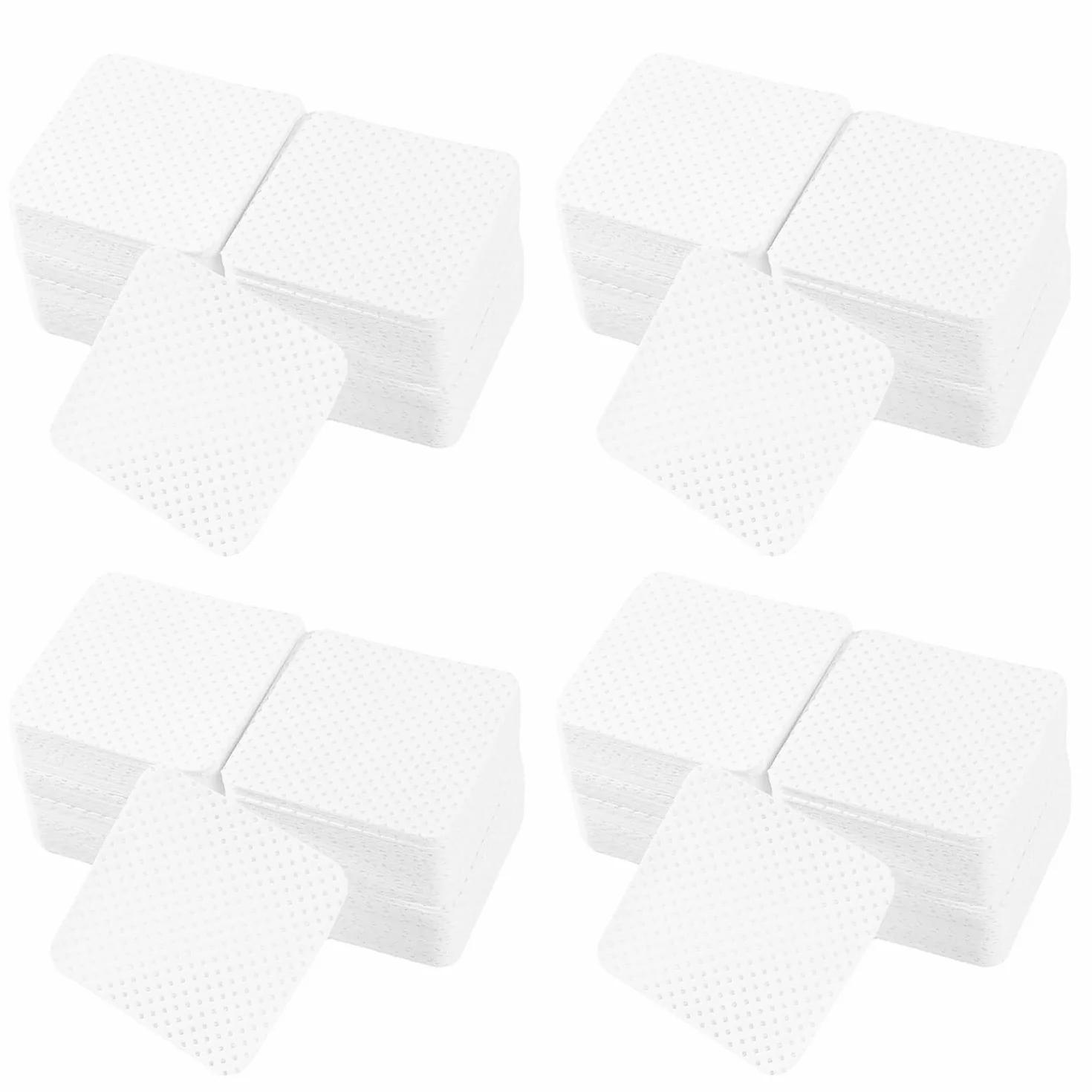 Coton Ongles Gel Non Pelucheux Lingettes 800 Pièces pour Manucure Pédicure UV Gel Vernis Remover