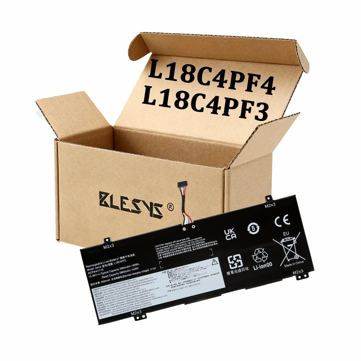Batterie pour Lenovo ideapad C340-14IWL C340-14API C340-14IML L18C4PF3