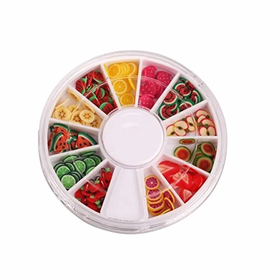 Fruit Slice Nail Art Décoration Ongles Fruits Frais Polymère Pâte De Fruits 12 Motif