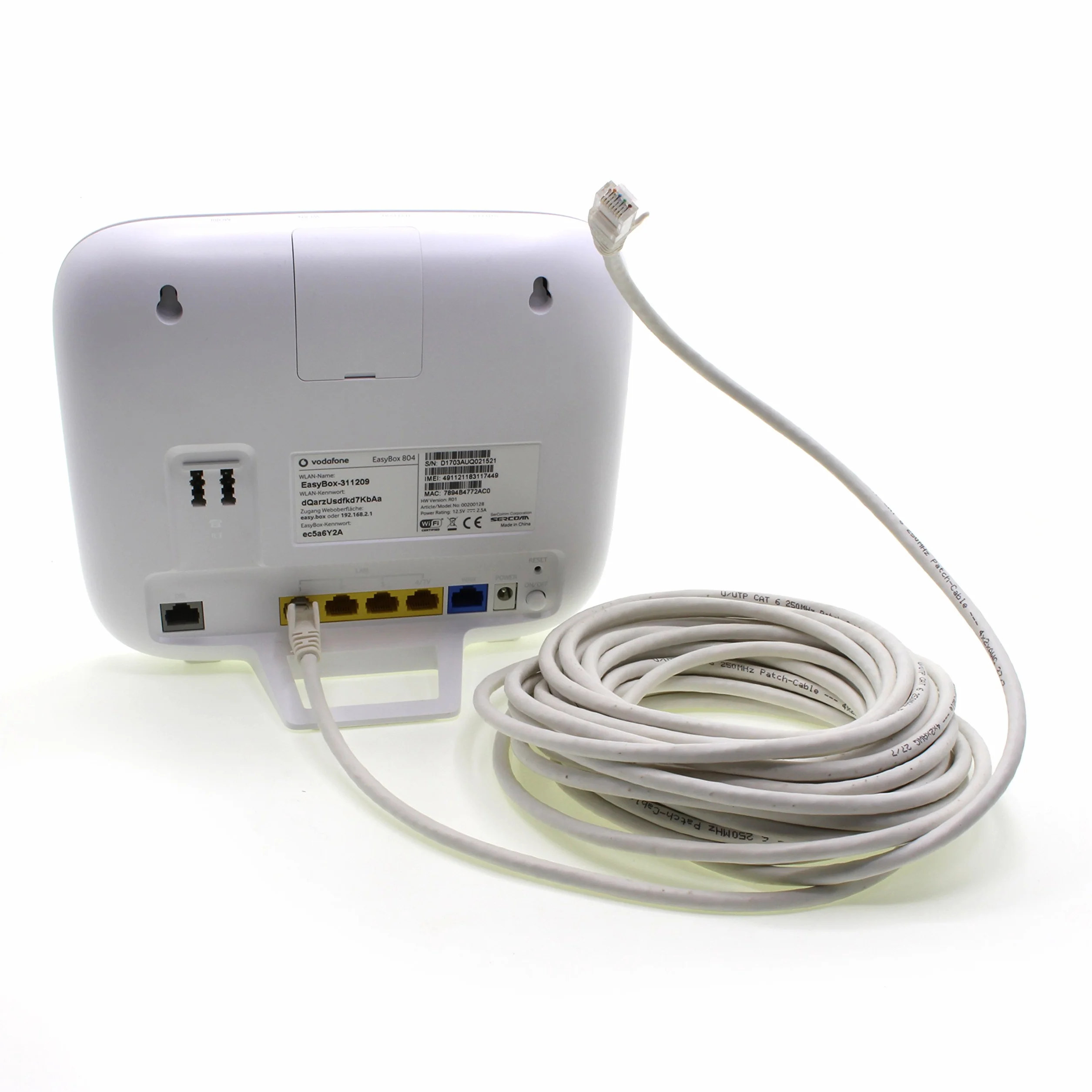 Câble Réseau Cat6 10x 5m RJ45 Ethernet LAN Blanc