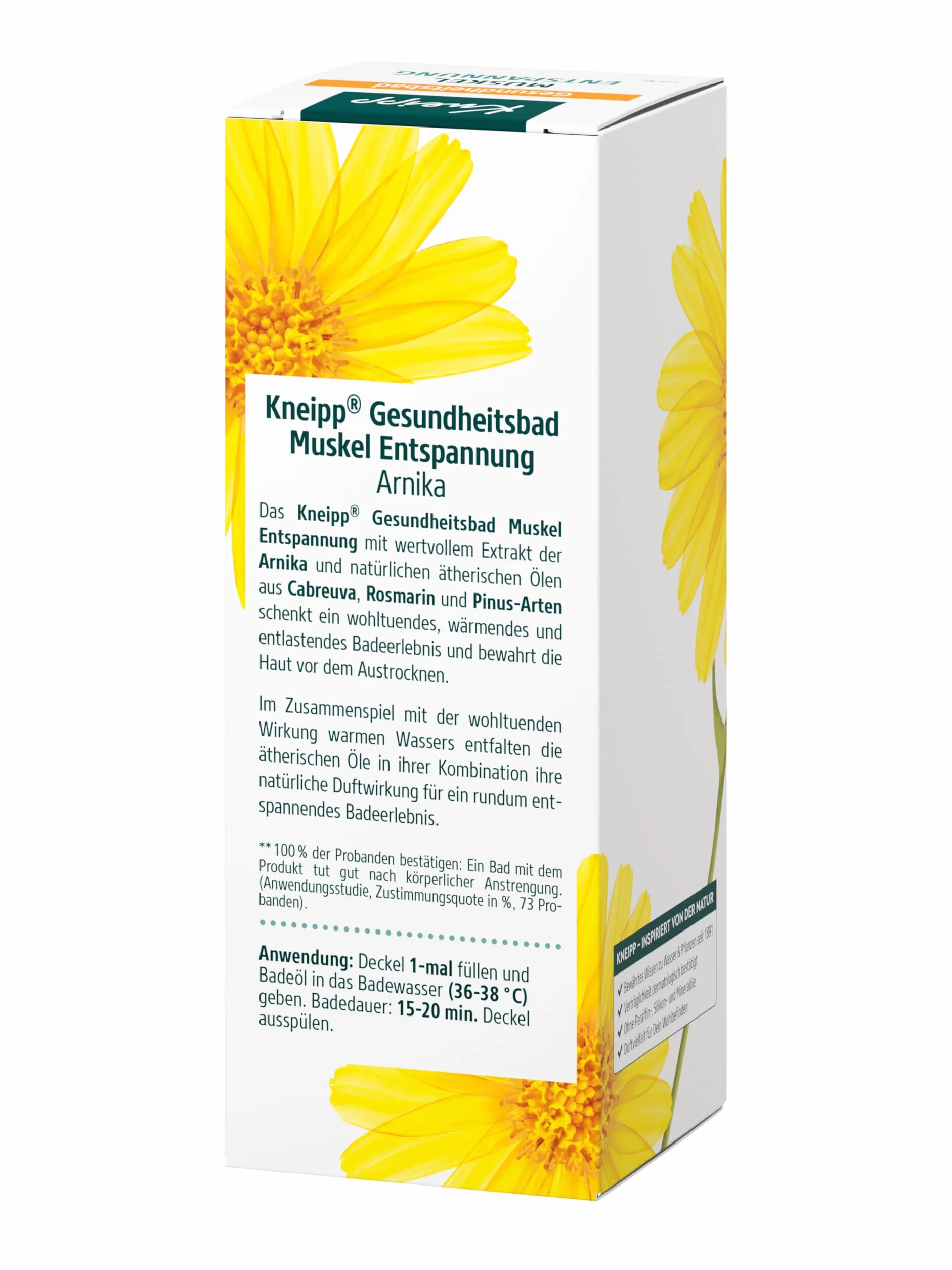 Kneipp Huile de Bain Arnica Cabreuva Romarin Pinus 100 ml