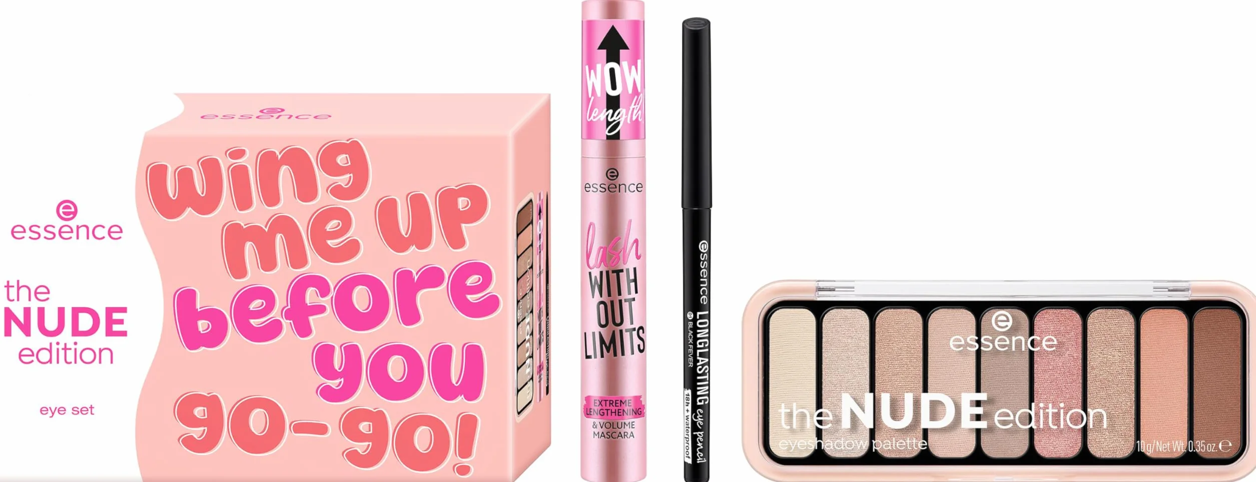 Essence the NUDE Edition Eye Set Kit pour les Yeux Brillant Intense Chatoyant