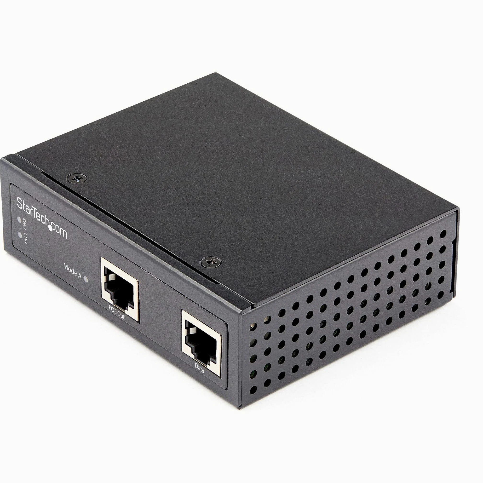 StarTech.com Injecteur PoE Gigabit Industriel - 30W 802.3at PoE+ Midspan 48V-56V CC DIN Rail - Injecteur Power Over Ethernet / -40 à +75°C - Caméras/Capteurs/Points d'Accès Wifi (POEINJ30W)