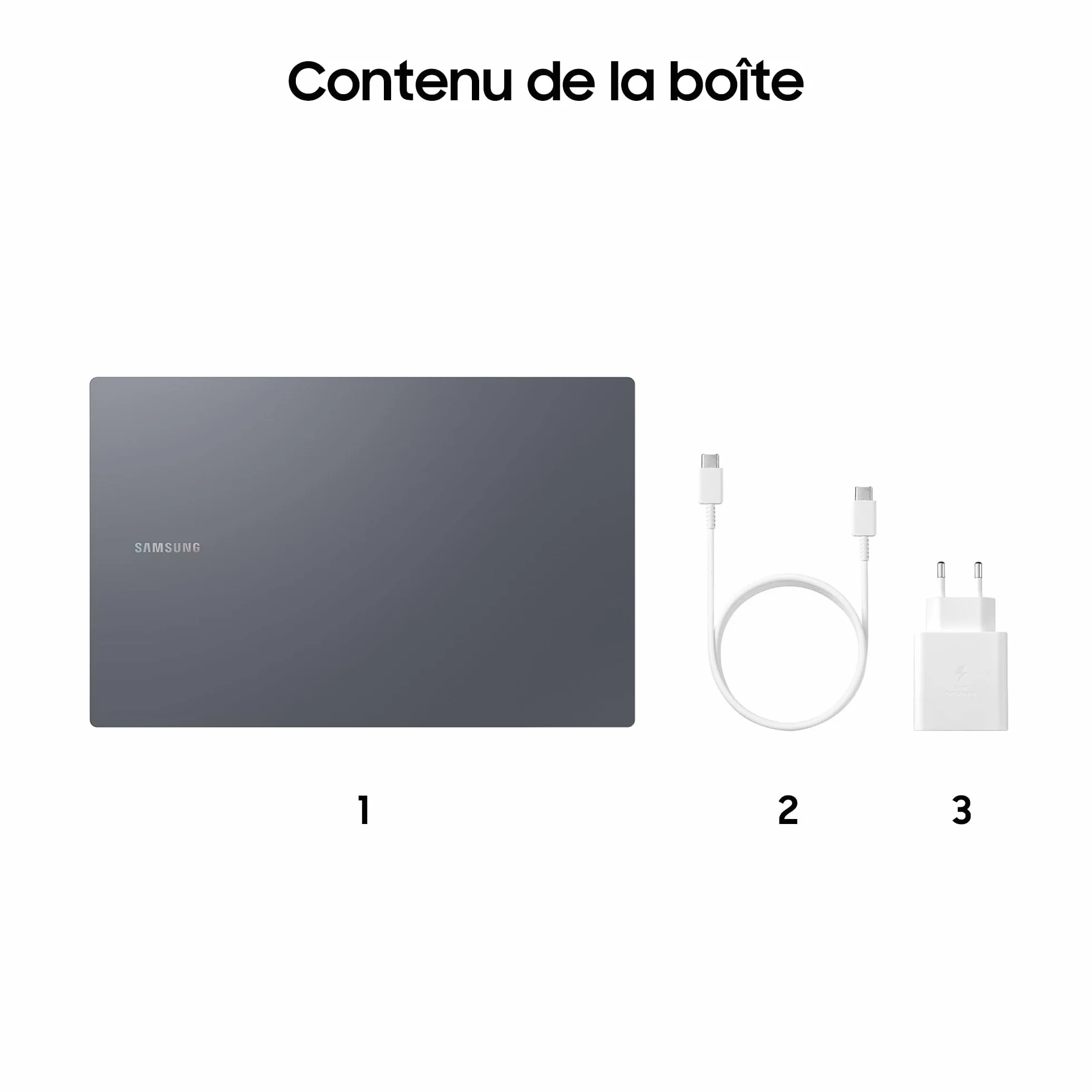 Samsung Galaxy Book4 15.6" Intel Core i5 8Go RAM 256Go SSD Clavier AZERTY Gris