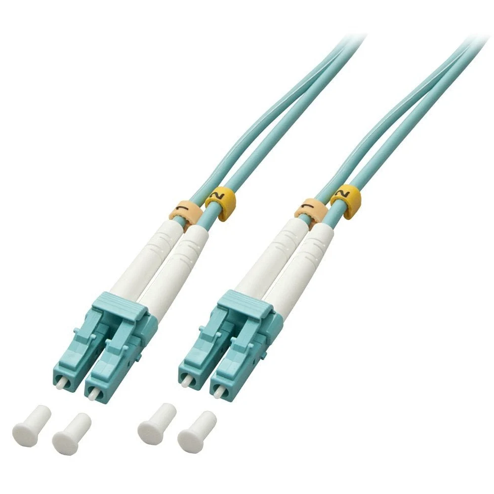 Lindy LWL-Duplex câble LC/LC OM3 150 m, Câble à Fibre optique Bleu