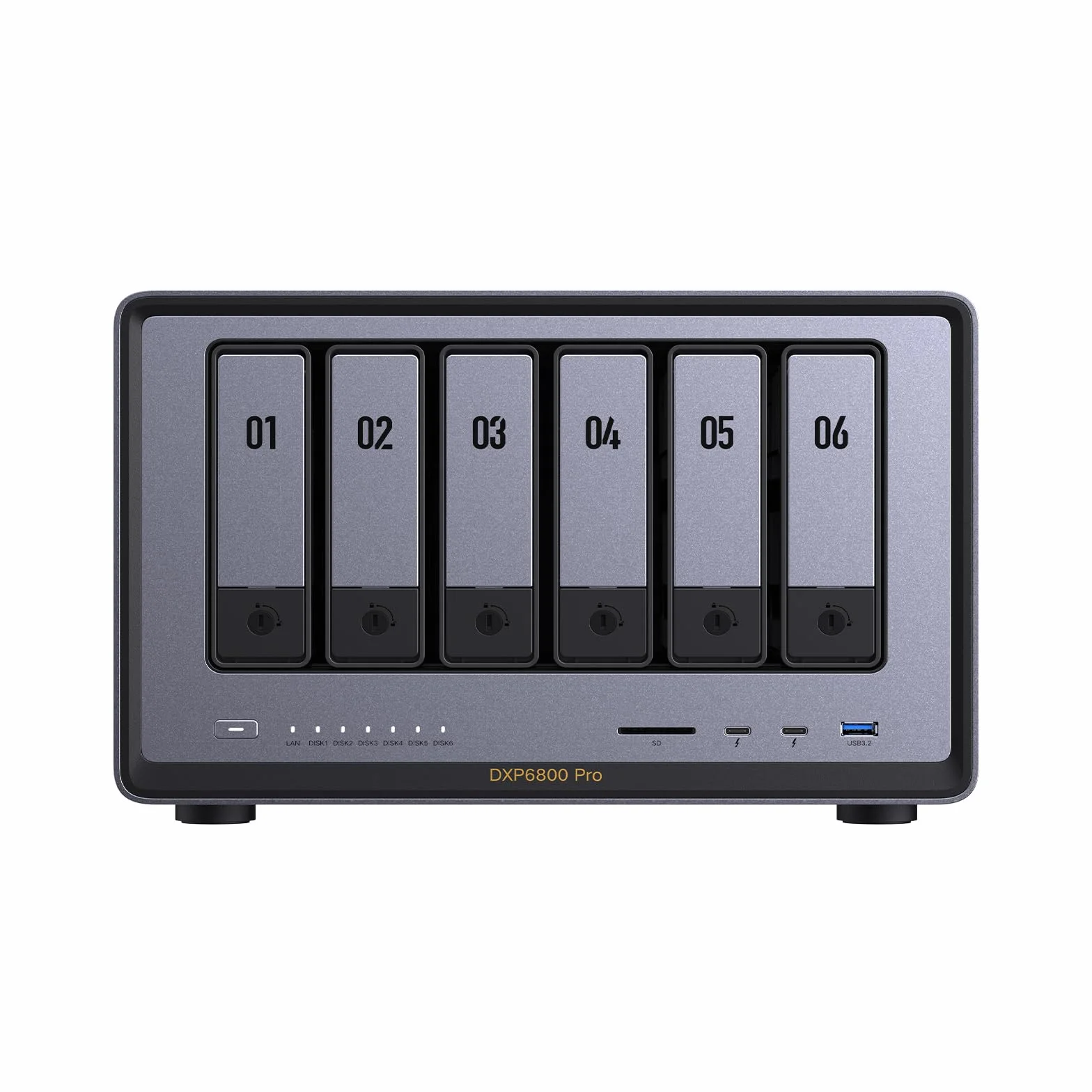 UGREEN NASync DXP6800 Pro NAS de Bureau 6 Baies Intel i5 1235u 10 cœurs 8 Go DDR5 SSD 128 Go 2 Ports 10 GbE M.2 NVMe HDMI 8K