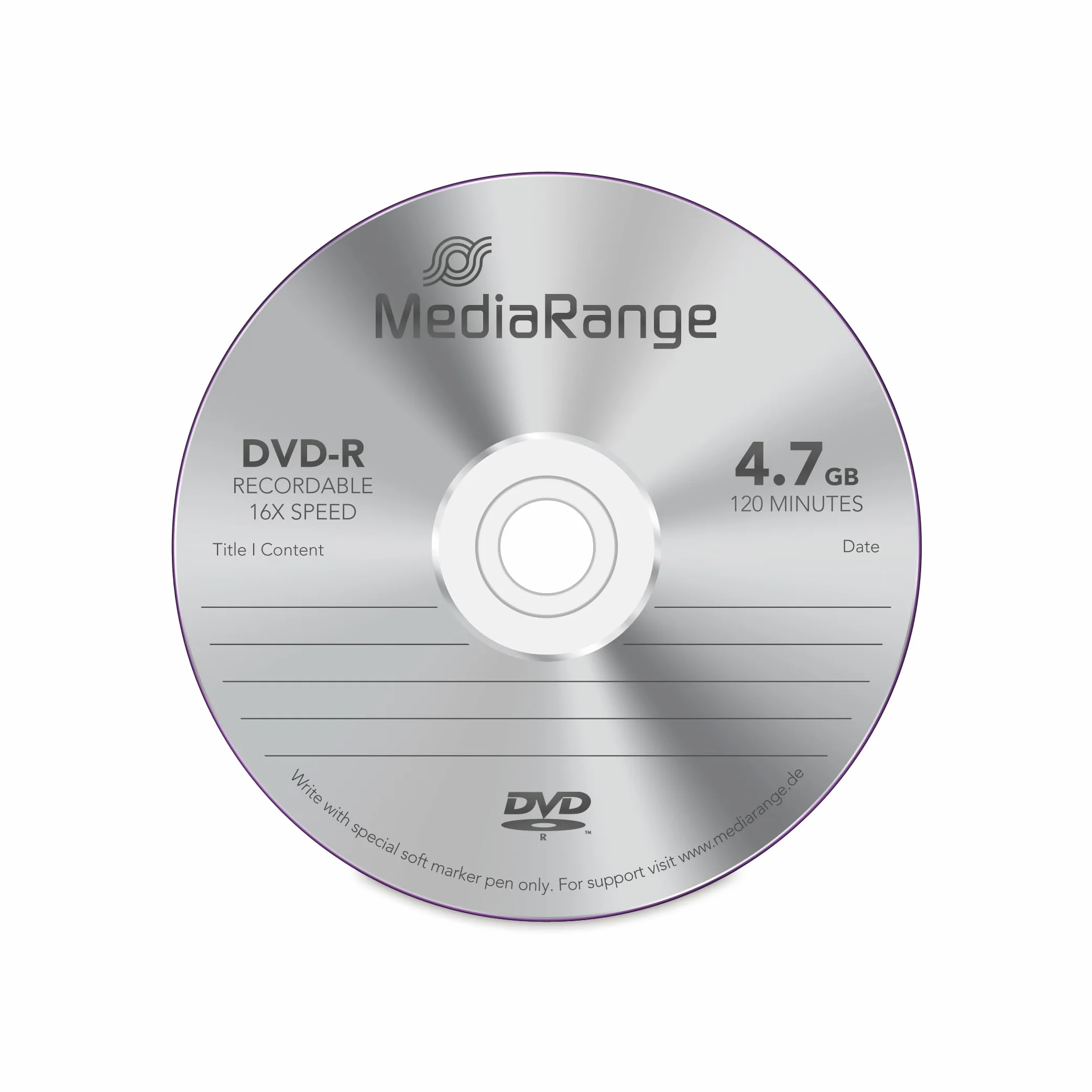 Mediarange MR403 DVD-R 4.7GB 16x Cake Box 25