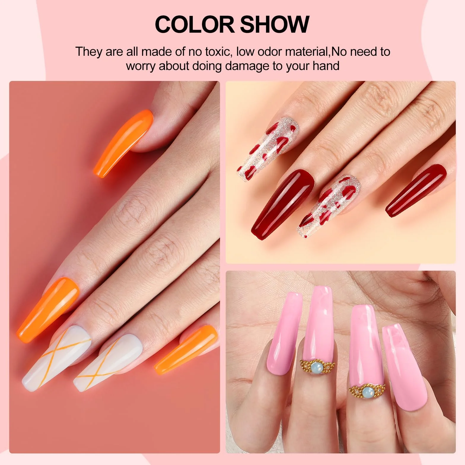 COSCELIA Kit Vernis Semi Permanent Complet 35 Couleurs Lampe UV Ongles Gel Ponceuse Ongles Base Top Coat Manucure