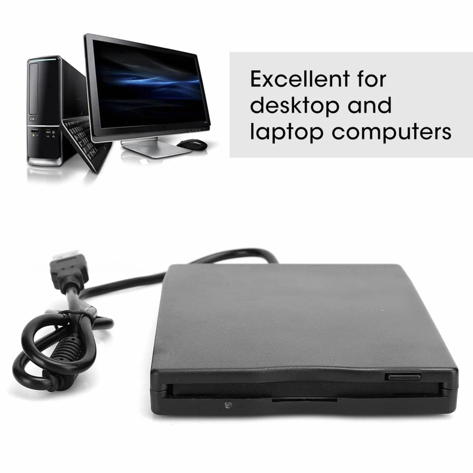 aqxreight Lecteur de disquette portable 3,5" externe