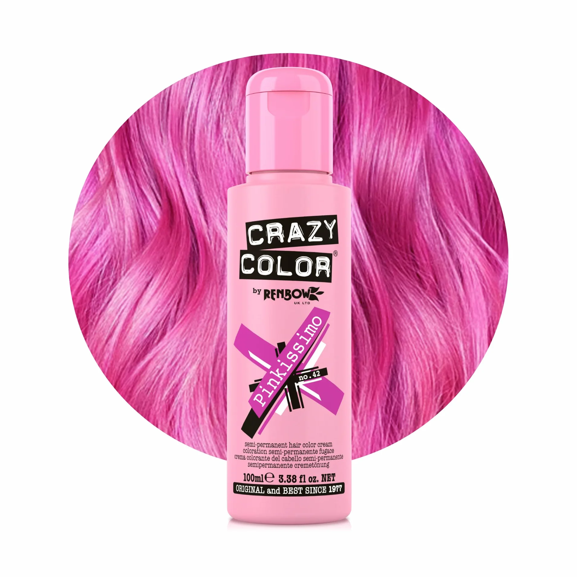 Crazy Color CRC025 Semi-Permanente Fugace Pinkissimo 100 ml