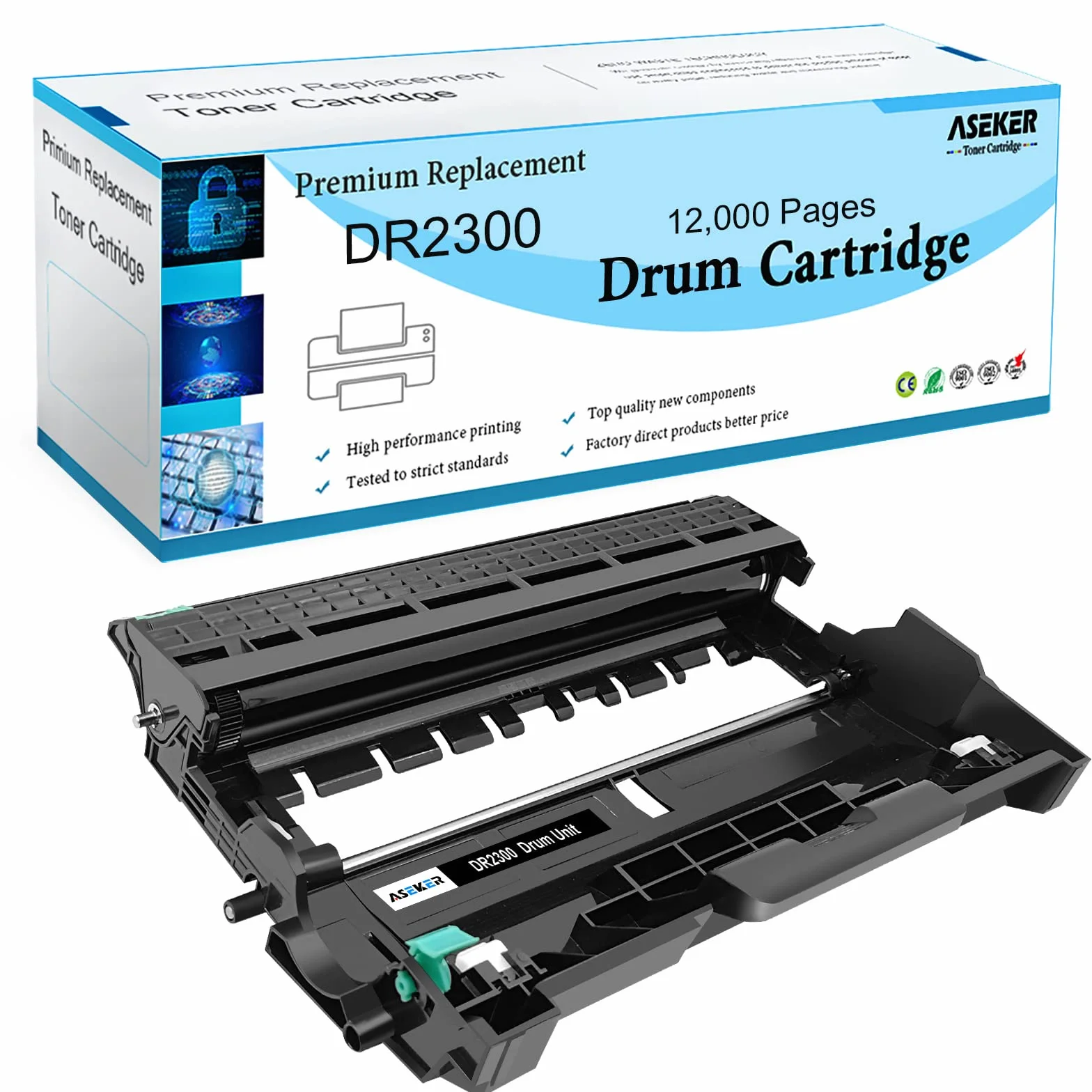 Tambour Compatible DR-2300 DR2300 pour Brother HL-L2300D HL-L2340DW HL-L2360DN