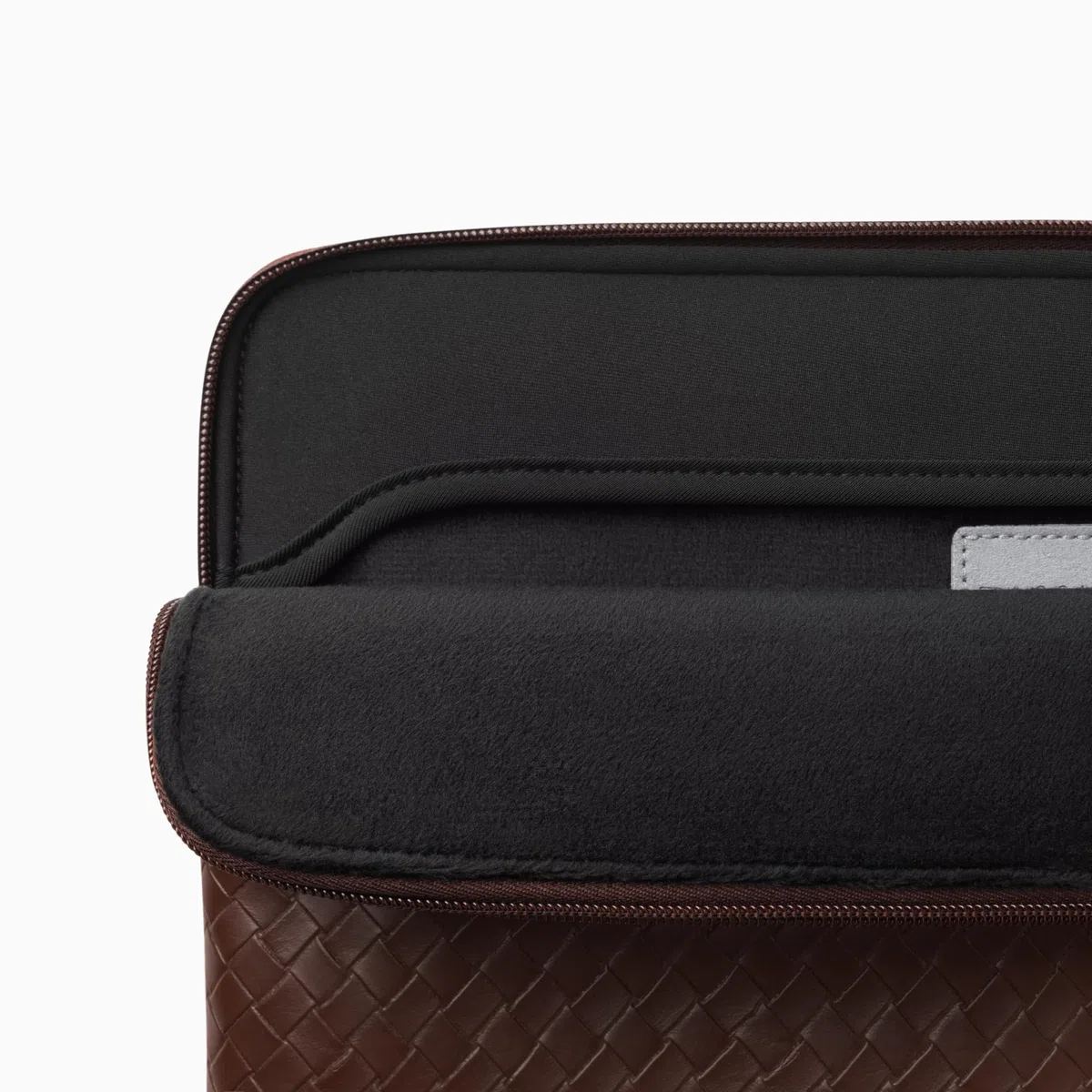 Comfyable Housse tissée pour ordinateur portable compatible avec MacBook Air 13" M5 M4 M3 M2, MacBook Pro/Neo 13", étui de voyage en similicuir pour homme et femme, marron moka