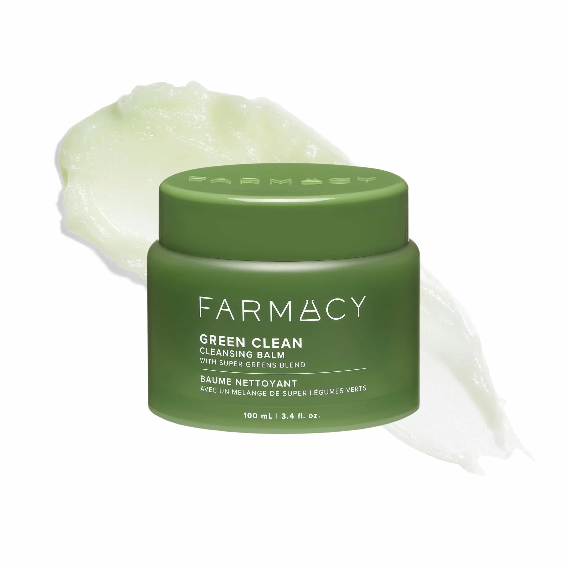 Farmacy Green Clean Baume démaquillant imperméable double nettoyant exfoliant doux 100 ml