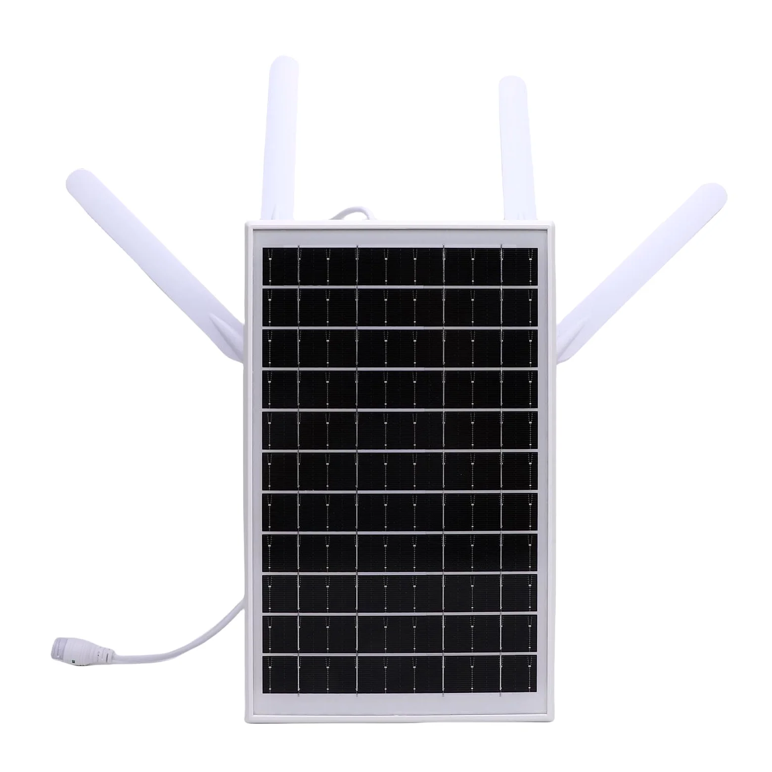 TOPINCN Routeur 4G Extérieur Solaire, Routeur Solaire 12W Router 4G LTE Modem Extérieur Extérieur Extension WiFi avec Une Fente de Carte SIM, Routeur WiFi (Antennes Noires)