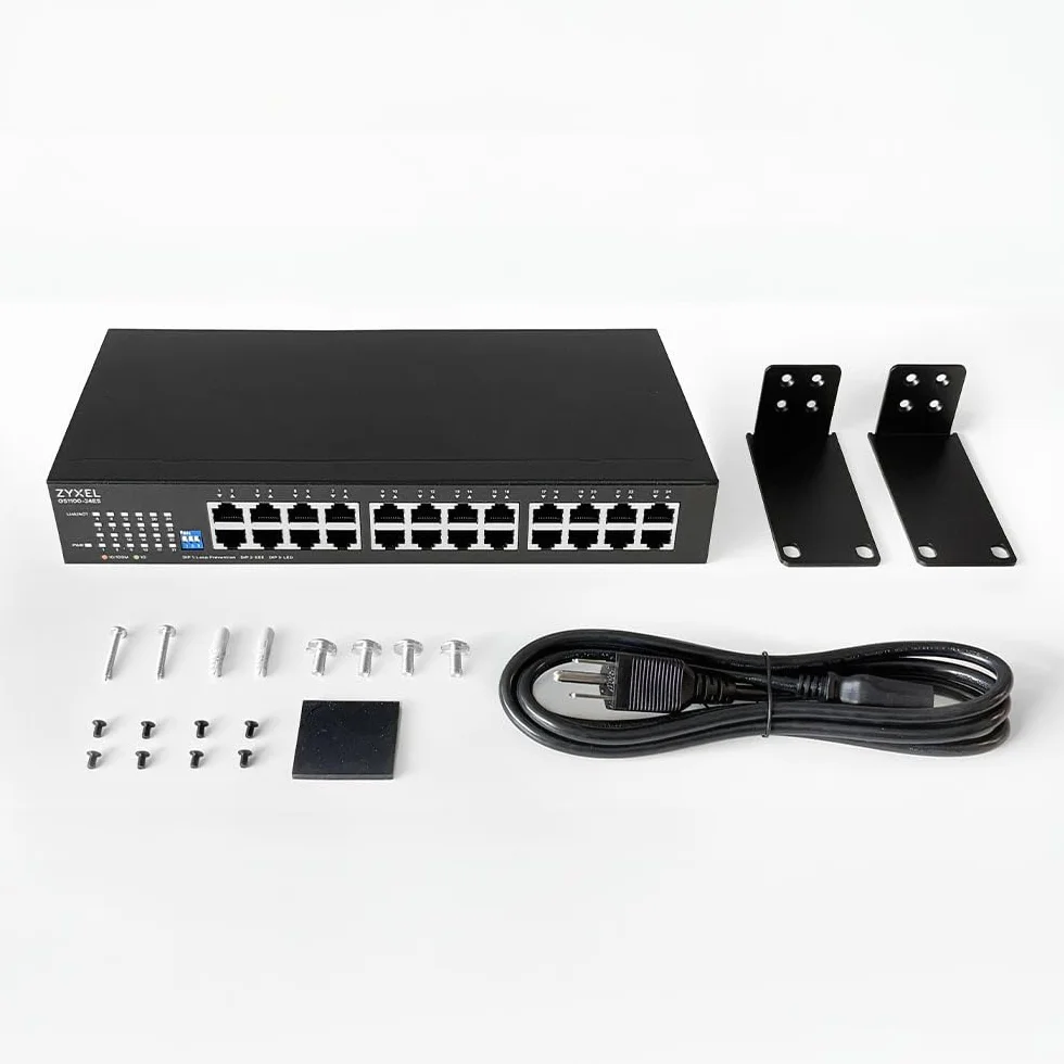 Zyxel Commutateur Réseau 24 Ports Gigabit Ethernet Non Géré GS1100-24ES