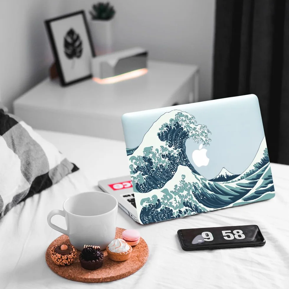 Étui Rigide MacBook Air 13 Pouces 2020-2018 M1 A2337 A2179 A1932, Coque Protection UV Printing
