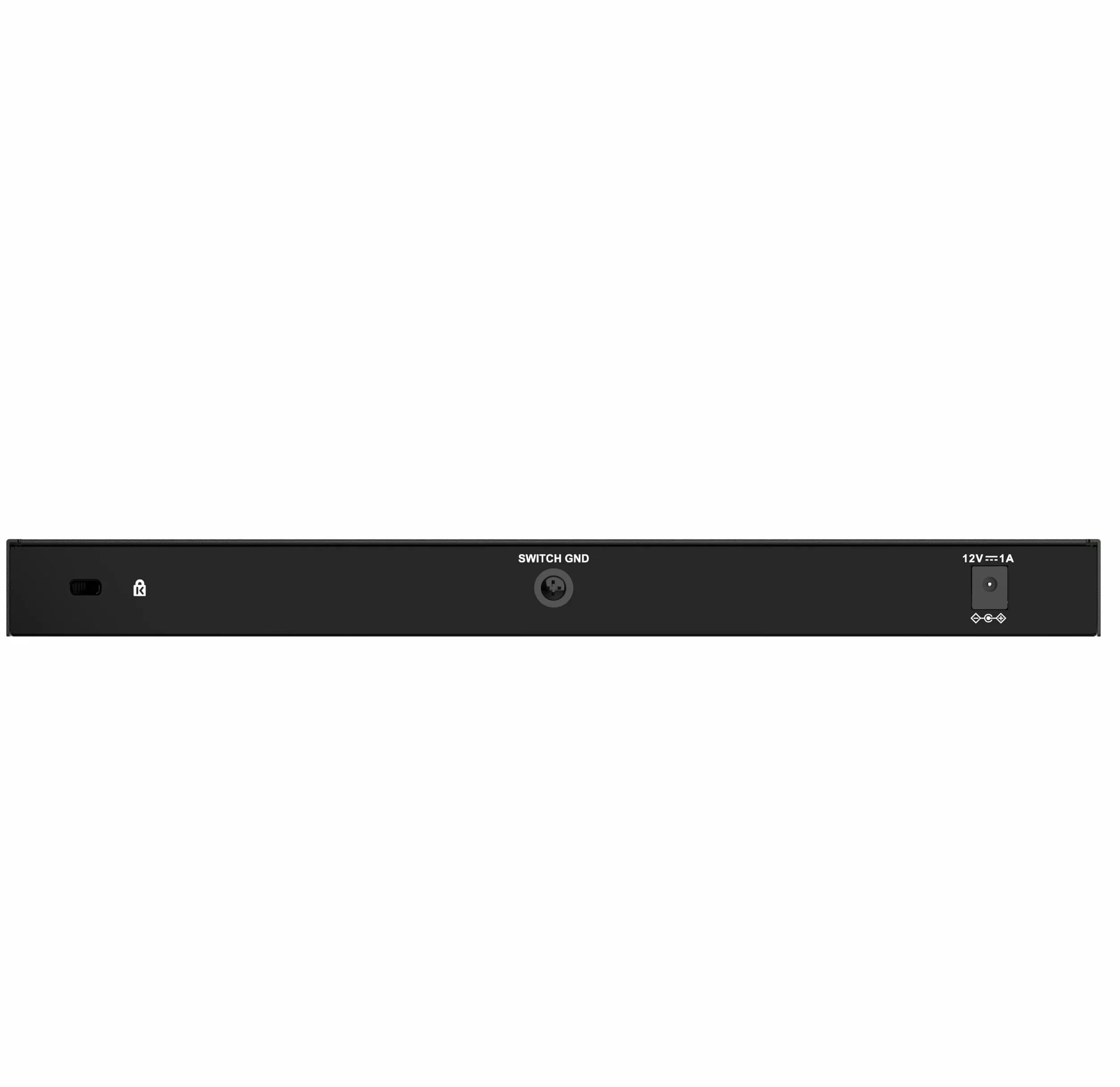 D-Link DGS-1016S Commutateur Gigabit Non géré à 16 Ports, sans Ventilateur, Profil Bas, boîtier en métal, Montage Mural/de Bureau, Plug-and-Play, QoS 802.1p, 802.3az EEE Noir DGS-1016S