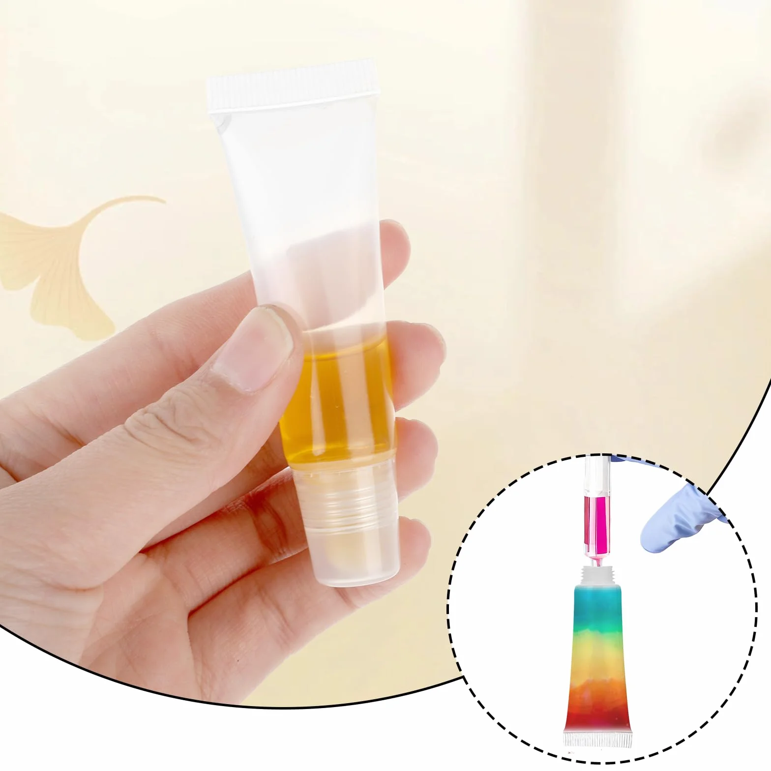 Lot de 5 tubes vides conteneurs souples pour dentifrice de voyage mini flacons cosmétiques rechargeables