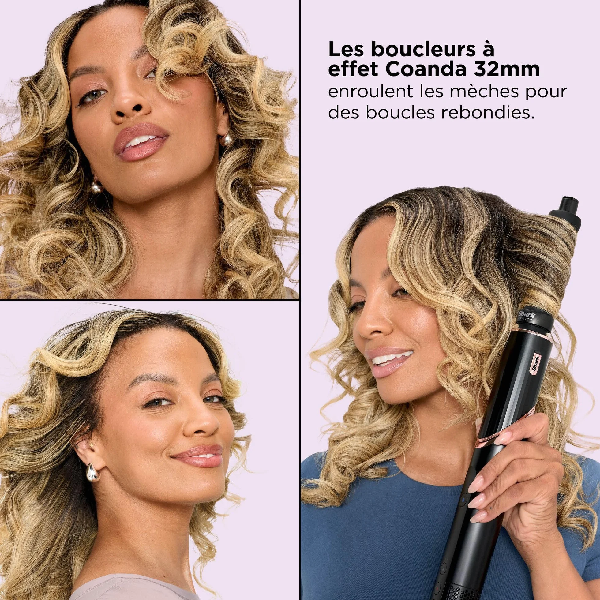 Shark FlexStyle Air Styler Sèche-cheveux Boucleurs Auto-Wrap Brosse Ovale Concentrateur