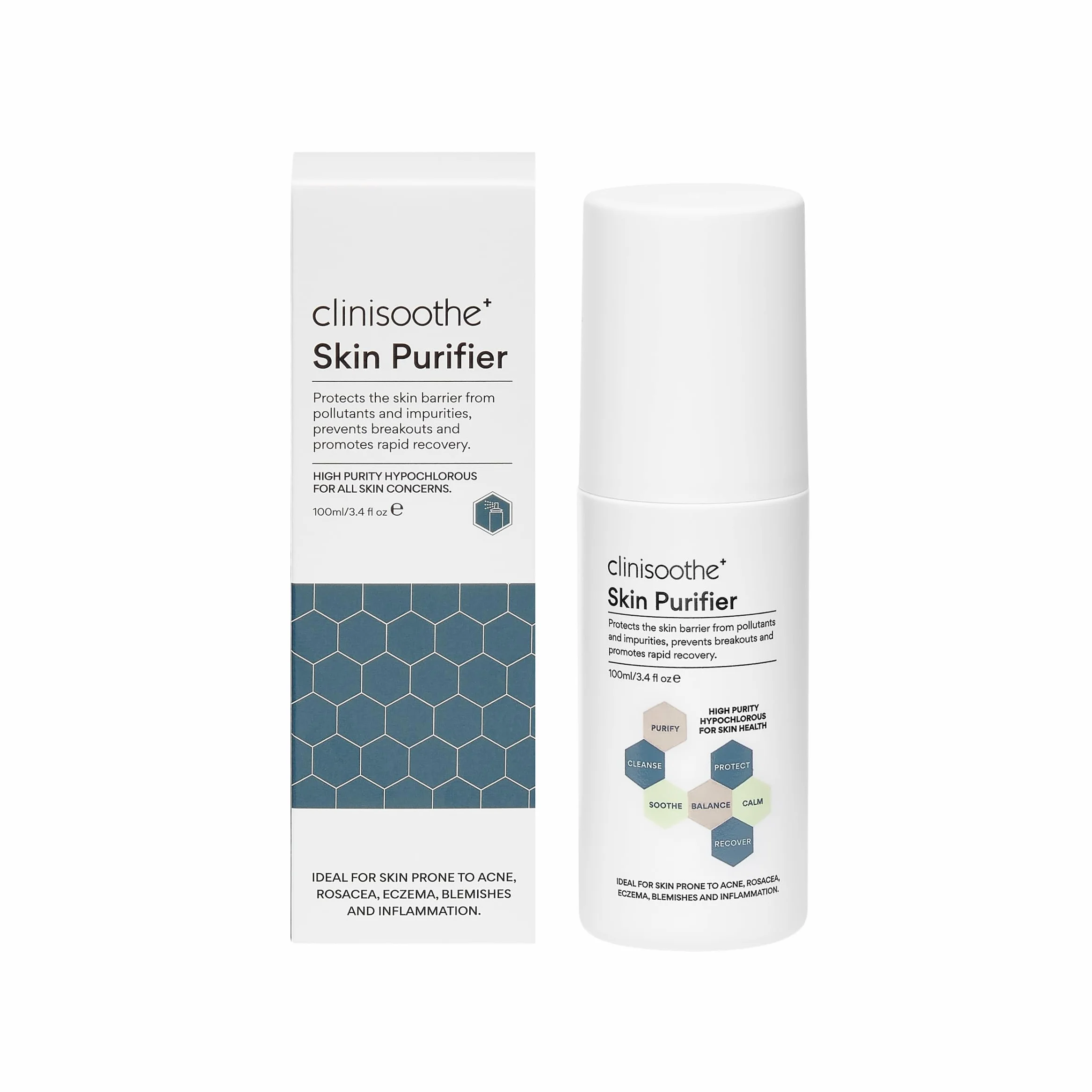 Clinisoothe+ Skin Purifier Spray Acide Hypochloreux Visage 100 ml Peaux Sensibles