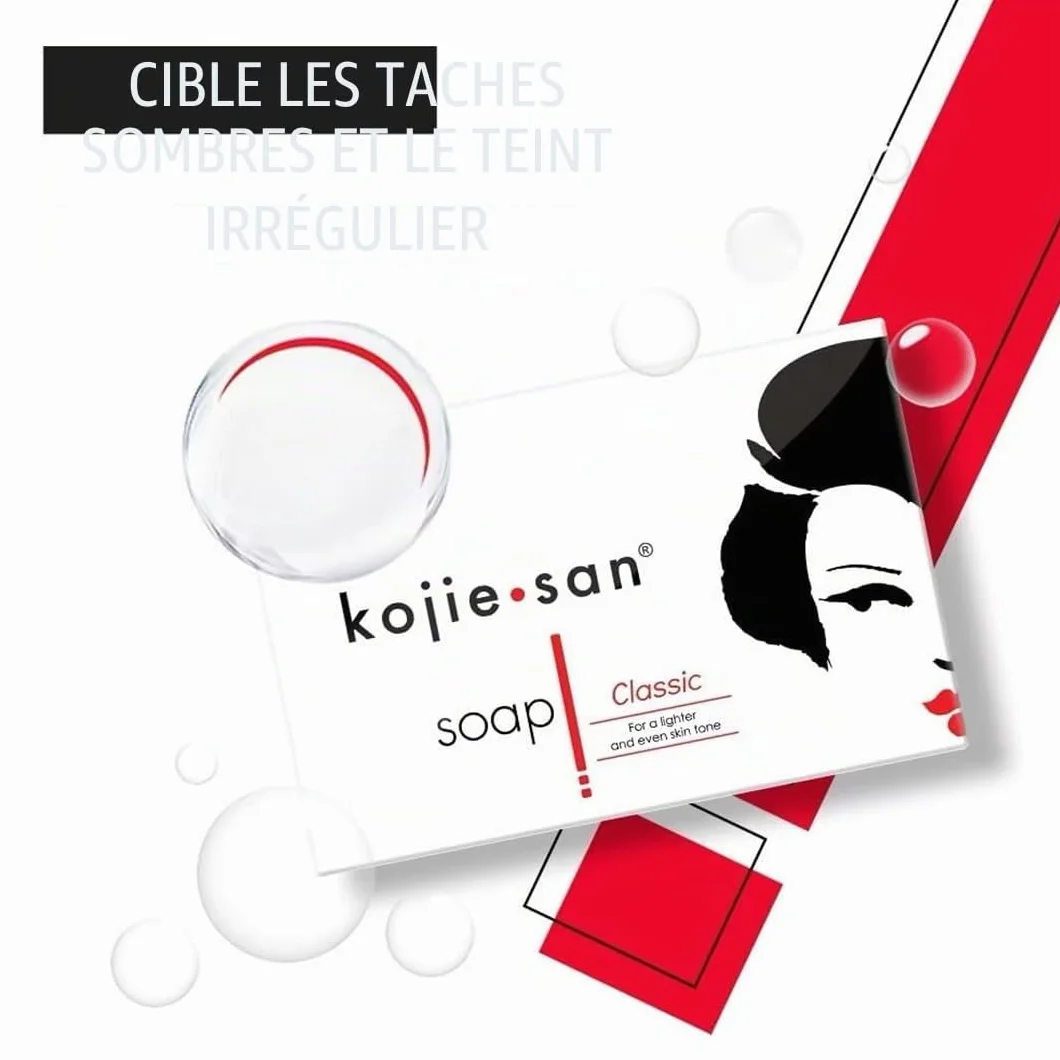 Kojie San Peau Éclairage Savon 65 g Lot de 3