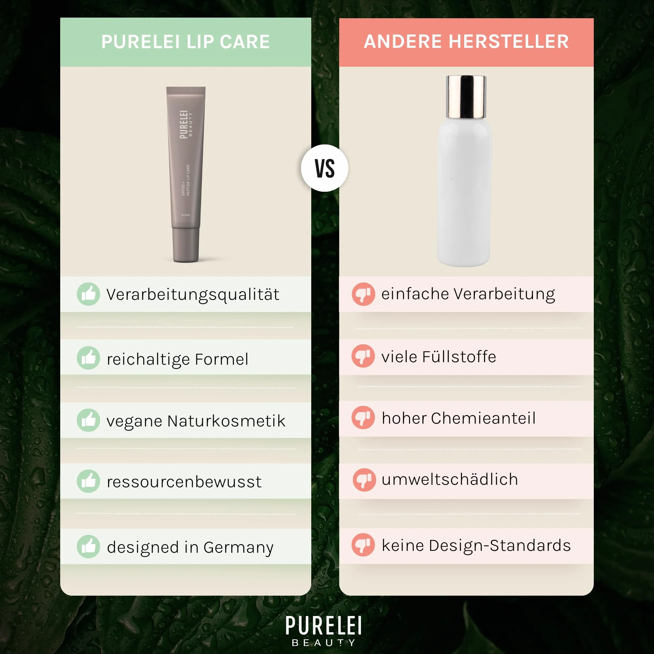 PURELEI® Aloha SPF50 Peptide Lip Plumper 10 ml - Soin des lèvres protecteur