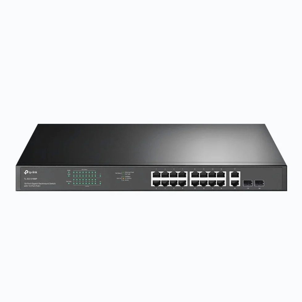 TP-Link TL-SG1218MP Switch PoE 18 Ports Gigabit rackable avec 16 PoE + Noir