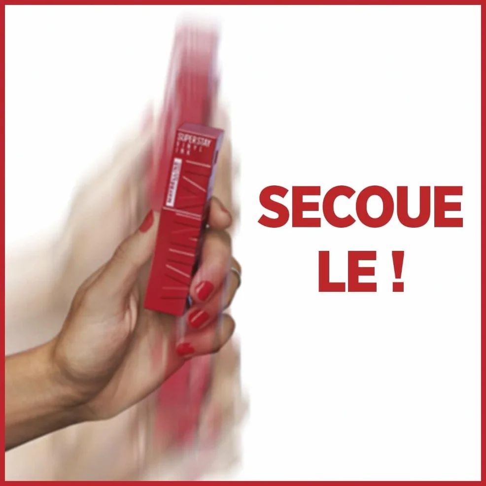 Maybelline New York SuperStay Vinyl Ink Rouge à Lèvres Liquide Effet Vinyl Brillant Longue Tenue Teinte Cheeky 35